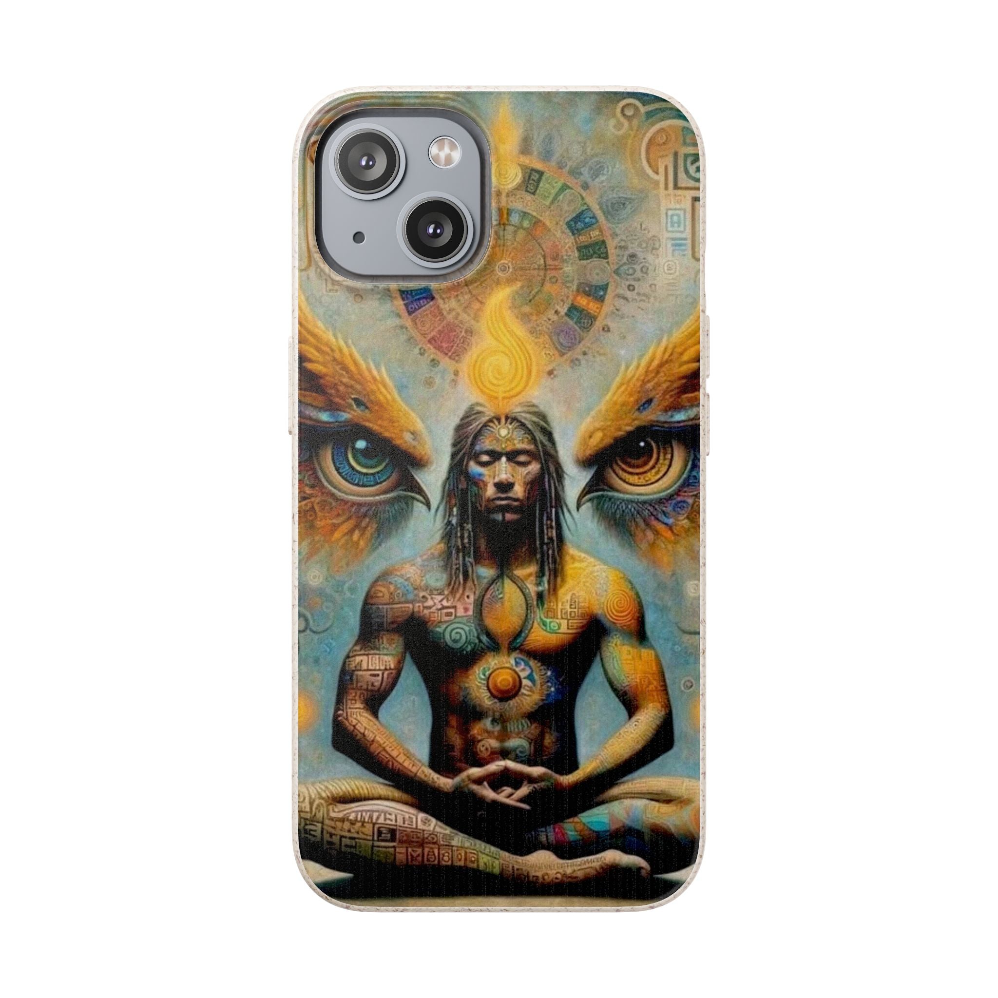 Eco-Friendly Biodegradable Phone Case with Spiritual Design
