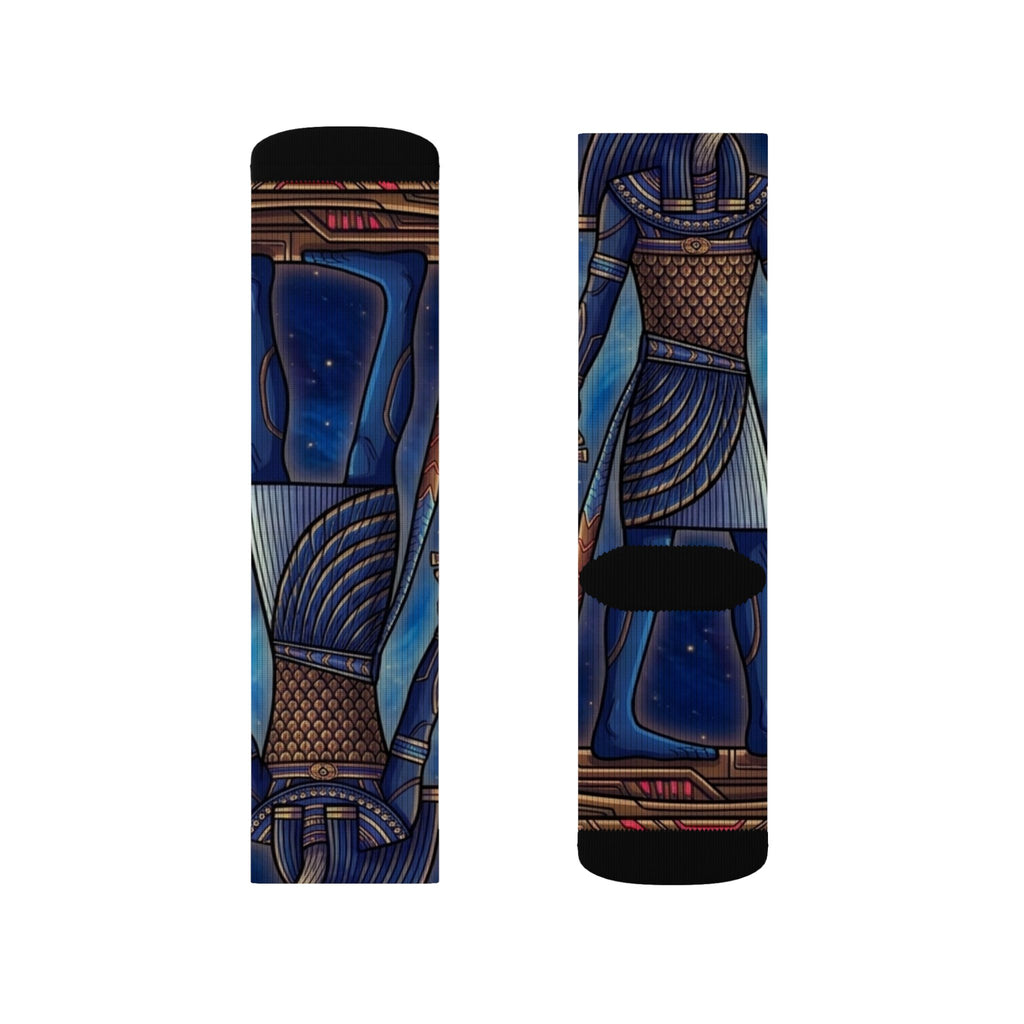 Ancient Frequency Socks – Blue Pharaoh
