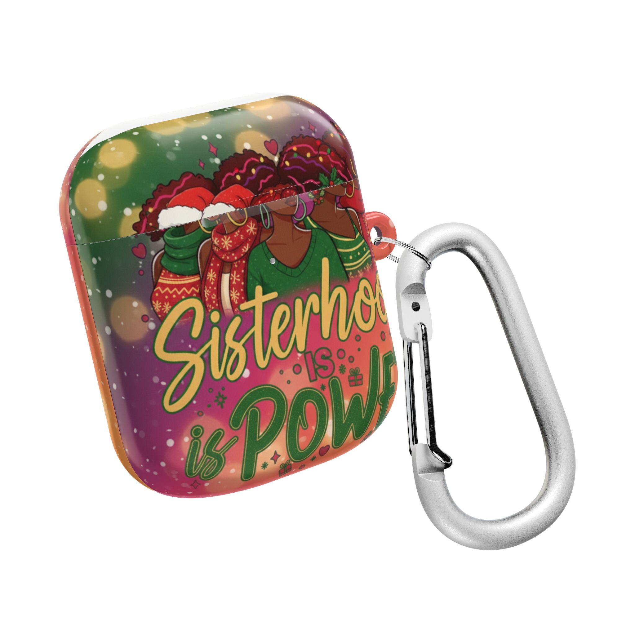 AirPod Case — "Sisterhood Is Power" Holiday African American Women Design🎁