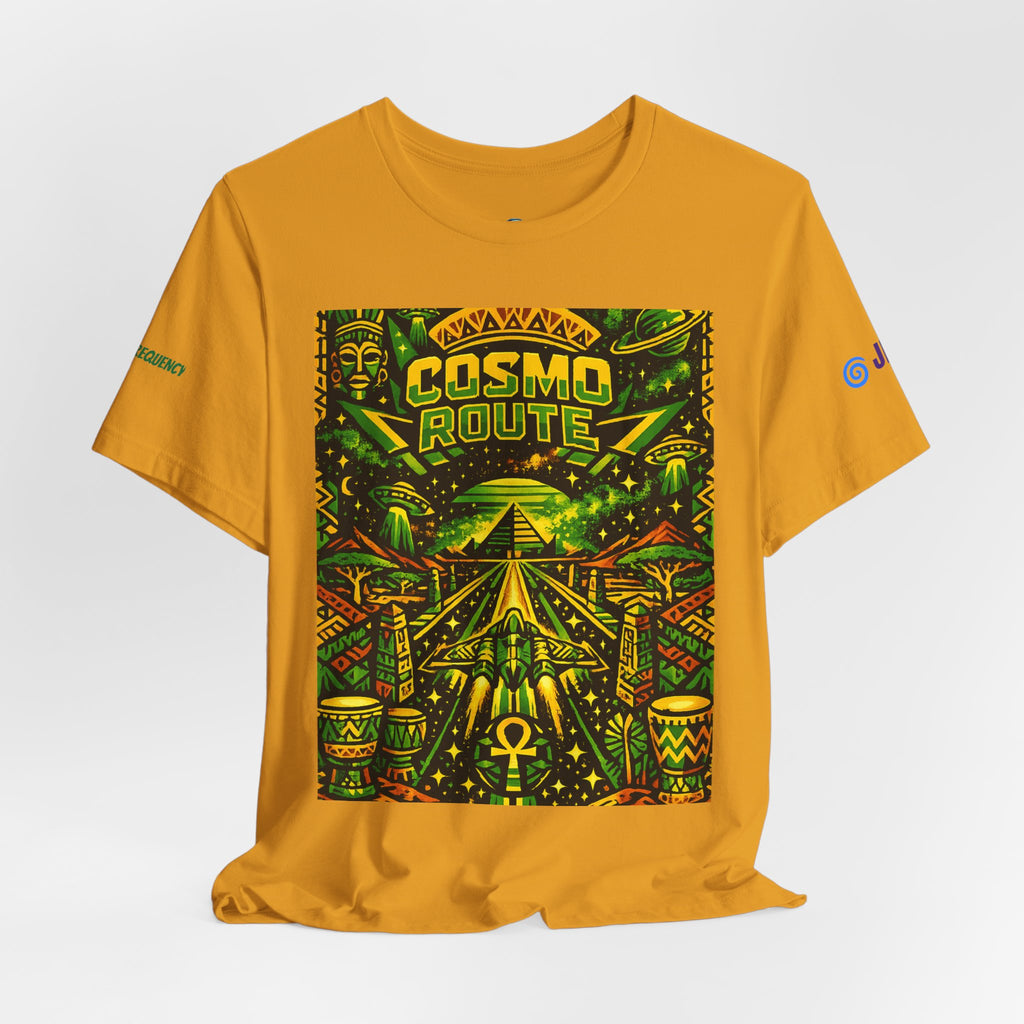Cosmo Route / Ether Rising  ✅️✅️✅️ Tee — Cosmic Roots Collection Printify