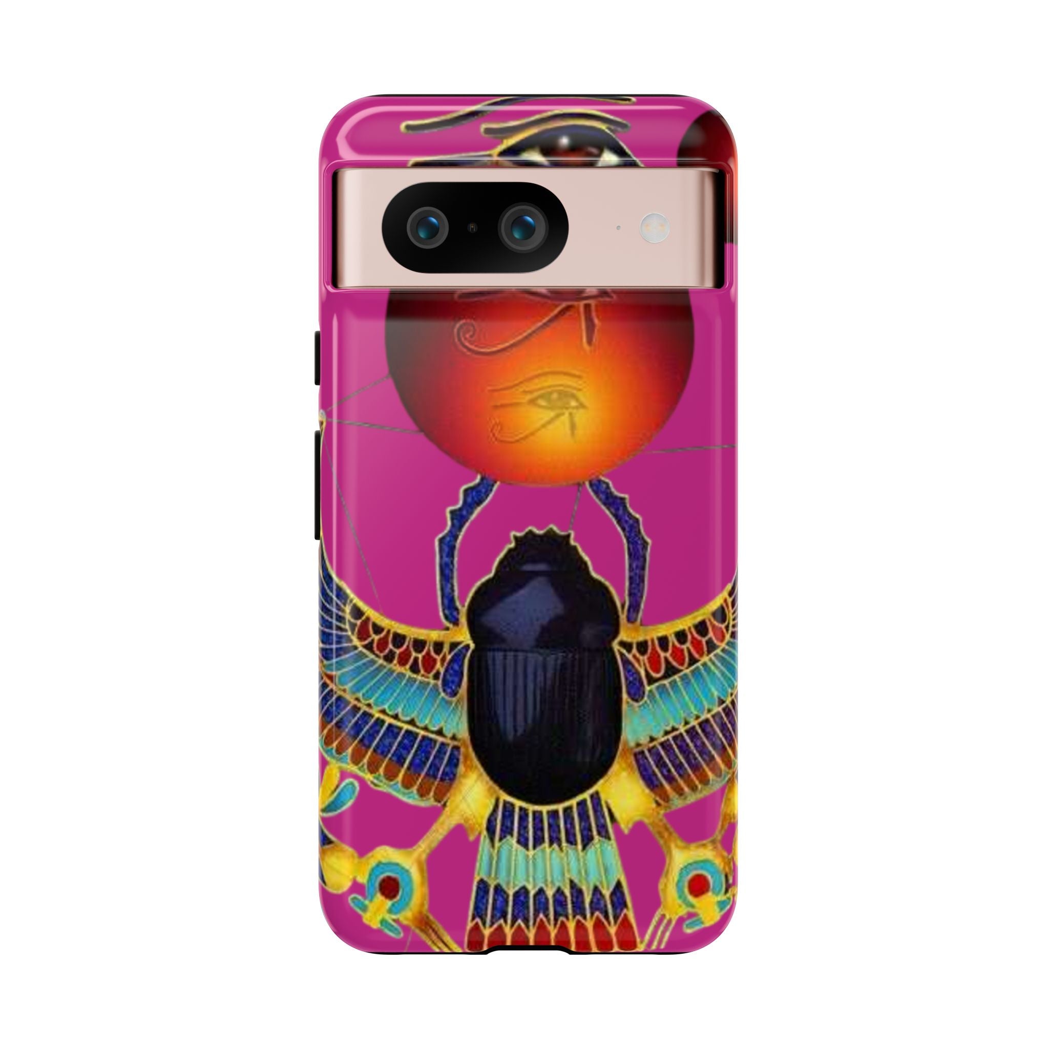 Vibrant Phone Case with Egyptian Inspired Design, Durable Phone Cover, Unique Gift for Her, Artful Accessory for Everyday Use