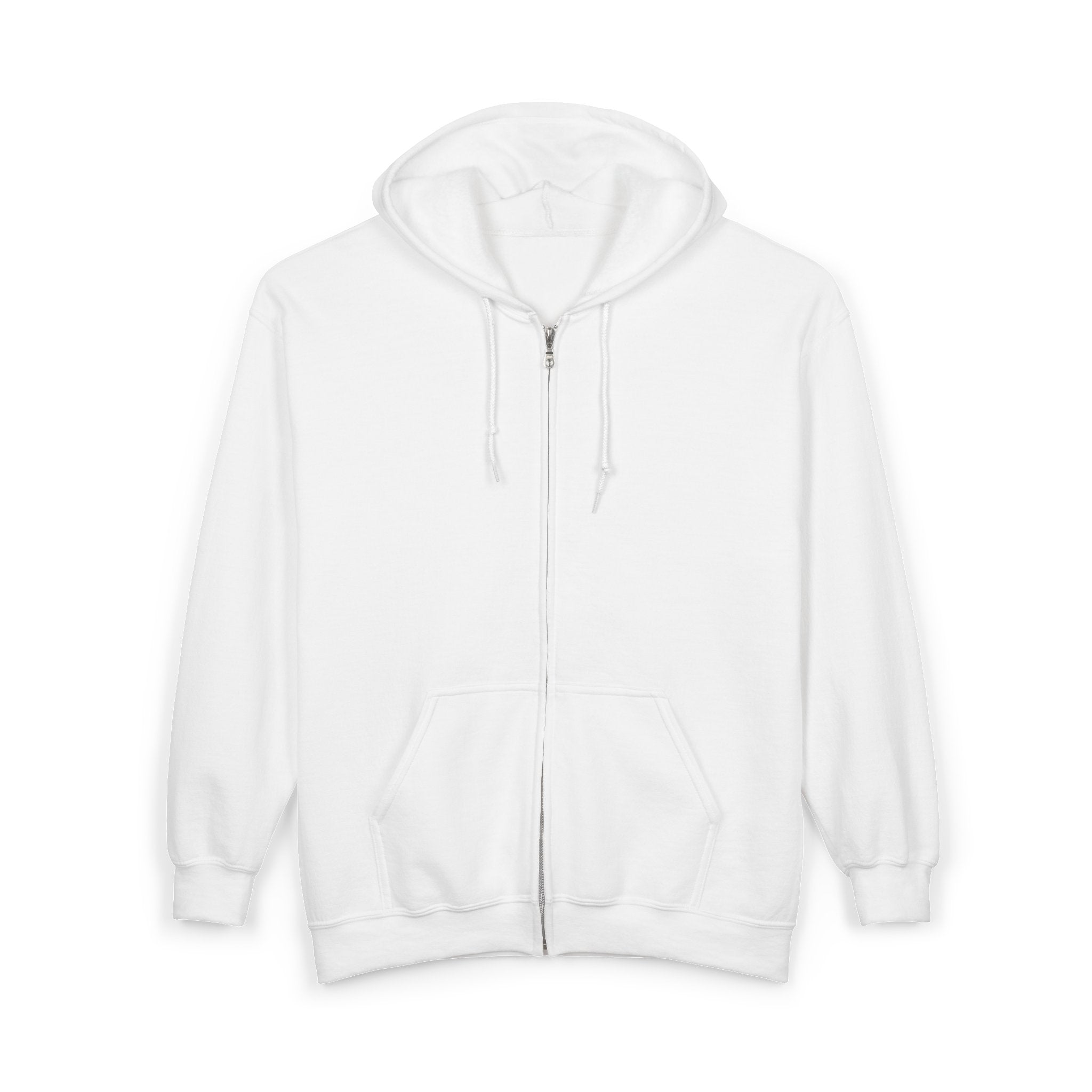 Illuminated Skull Zip Hoodie — All-Seeing Eye Graphic Back Printify