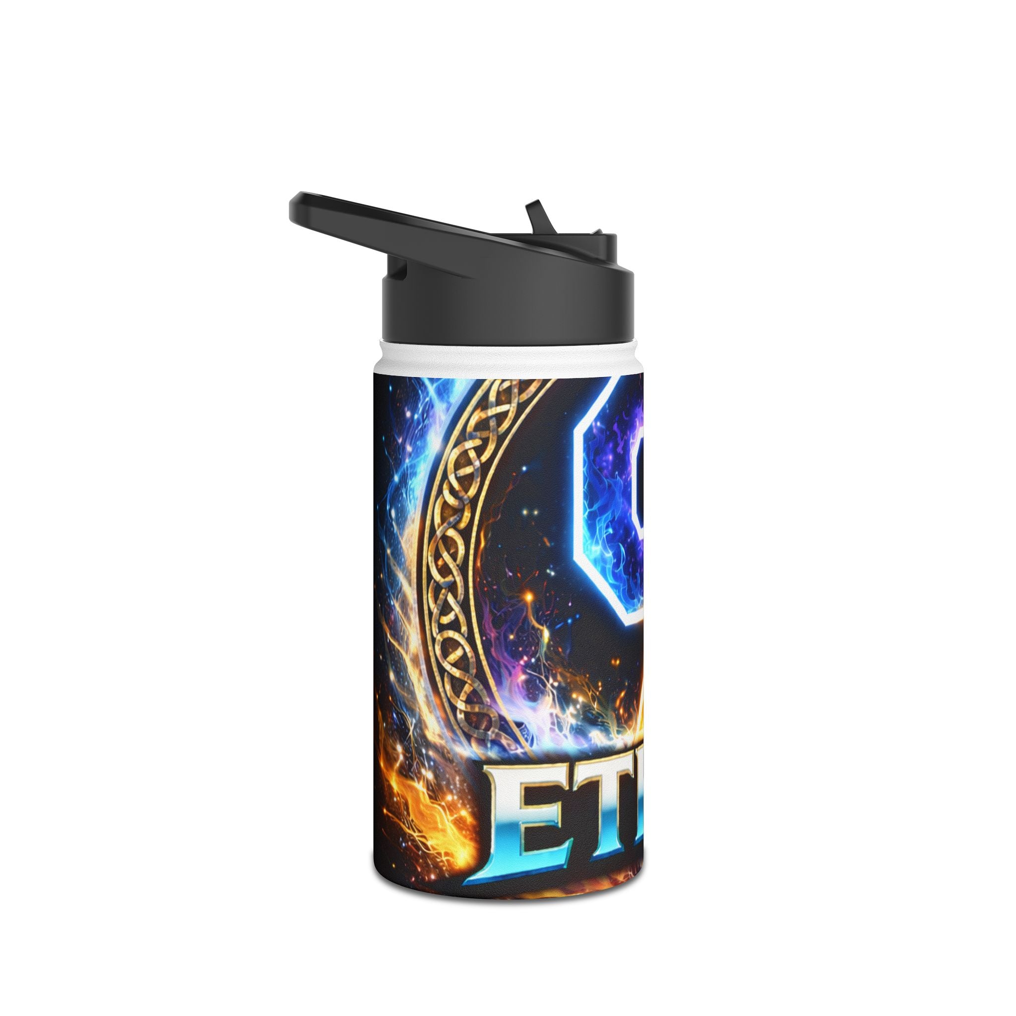 9 Ether Cosmic Energy Water Bottle 🌀, Standard Lid