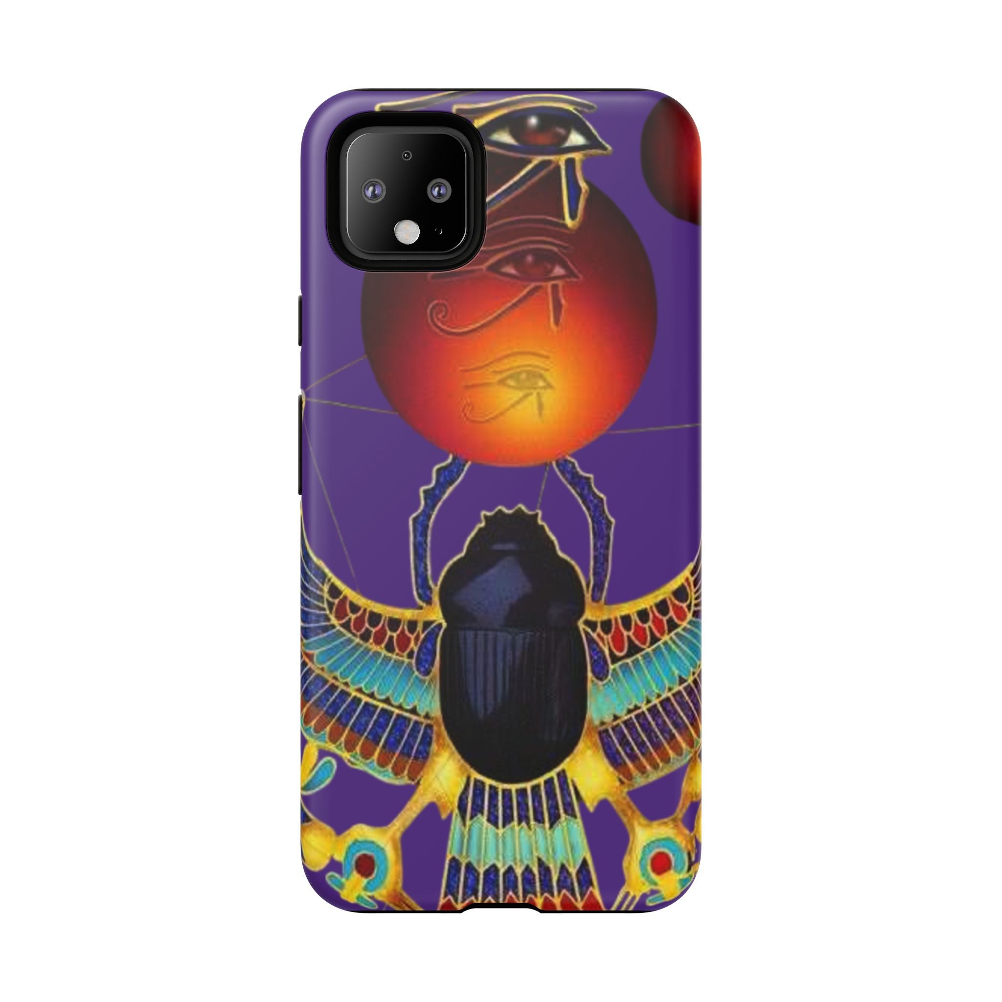 Colorful Phone Case with Egyptian-Inspired Design, Tough Cases for Gift, Phone Protection, Unique Accessories, Festival Style, Phone Cover
