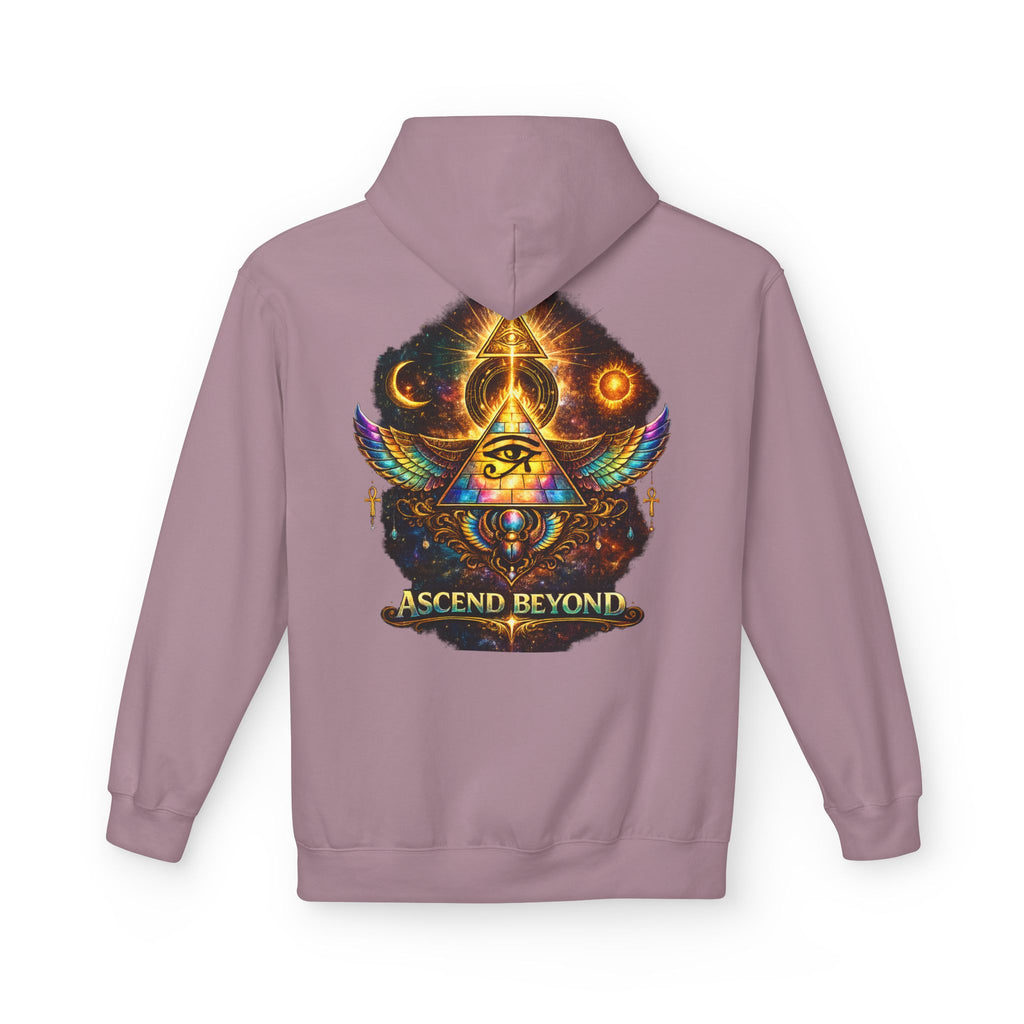 Ascend Beyond Hoodie — Mystic Eye Pyramid Graphic Hoodie Printify