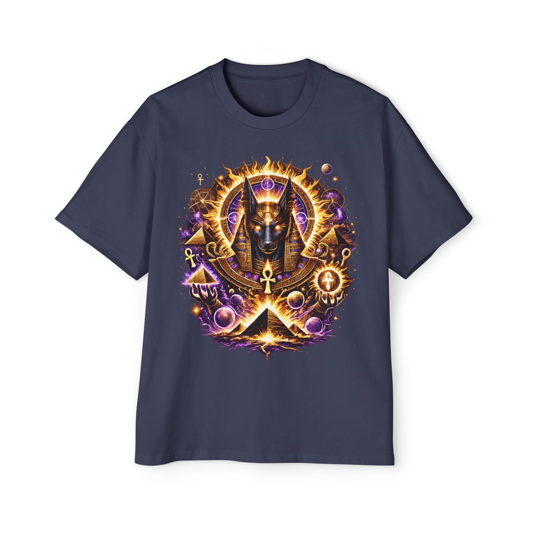 Anubis Oversized Tee — Guardian of the Gate