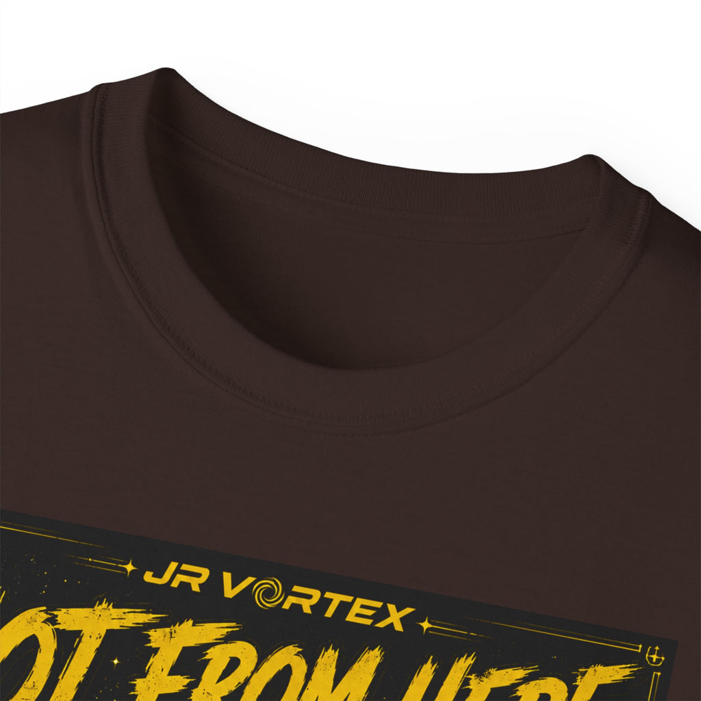 Not From Here T‑Shirt — Retro Route 66 Alien Road Trip Graphic Tee