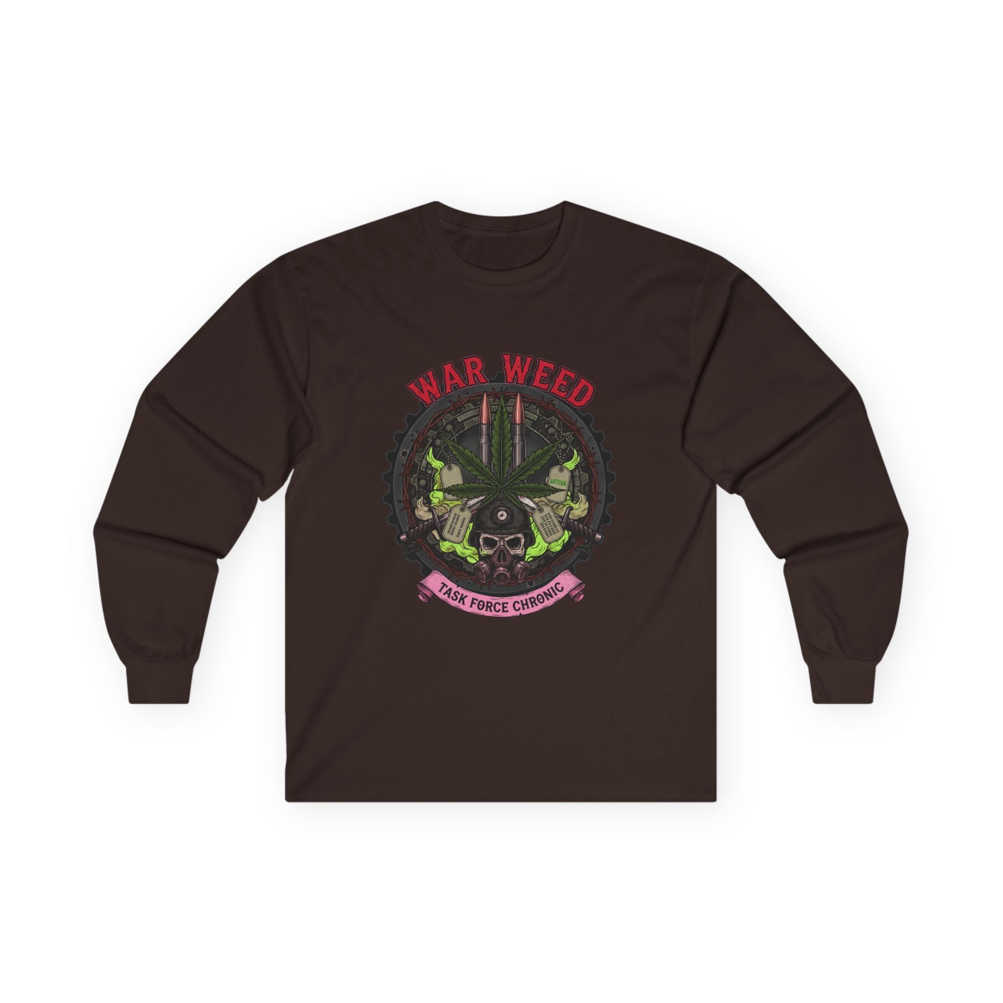 War weed Cotton Long Sleeve Tee