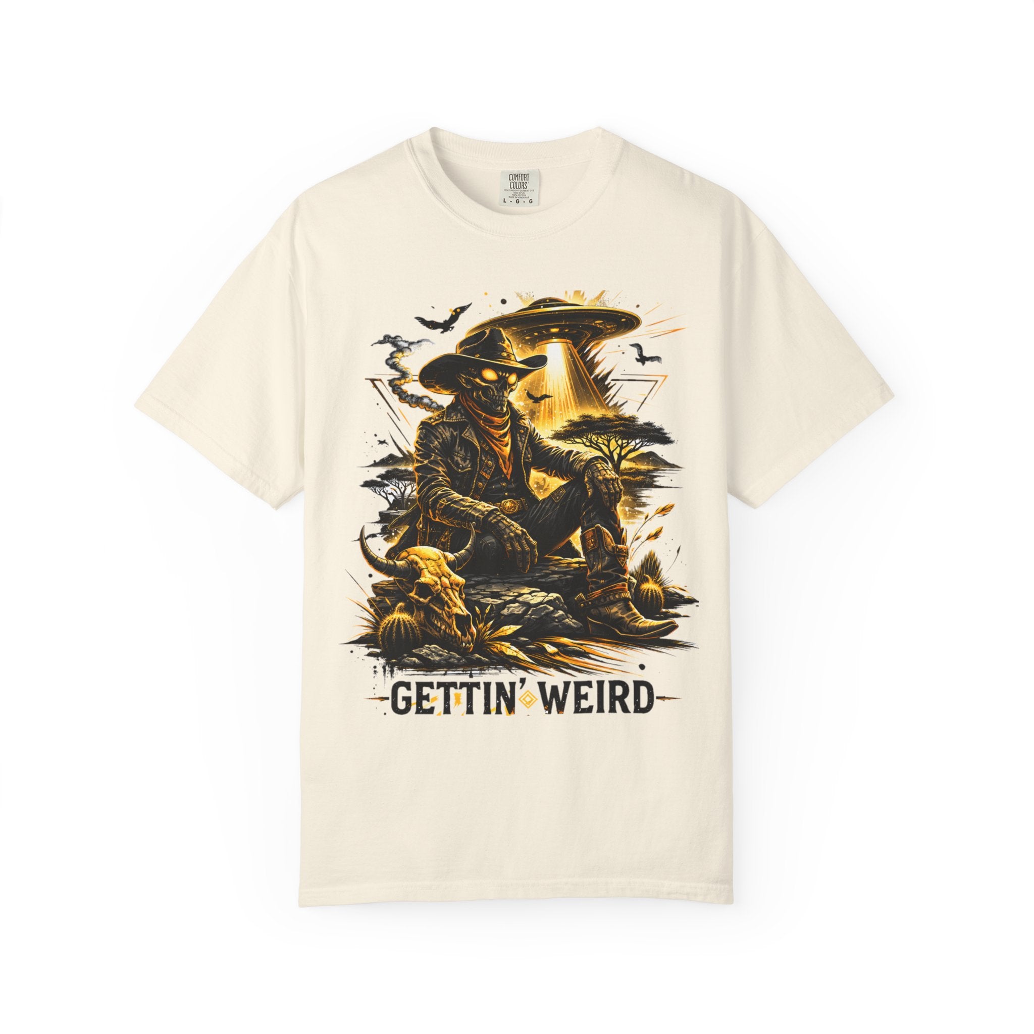 Gettin’ Weird Tee | Alien Cowboy Graphic Shirt