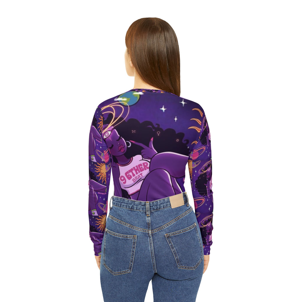 Women's Long Sleeve V-neck Shirt (AOP)