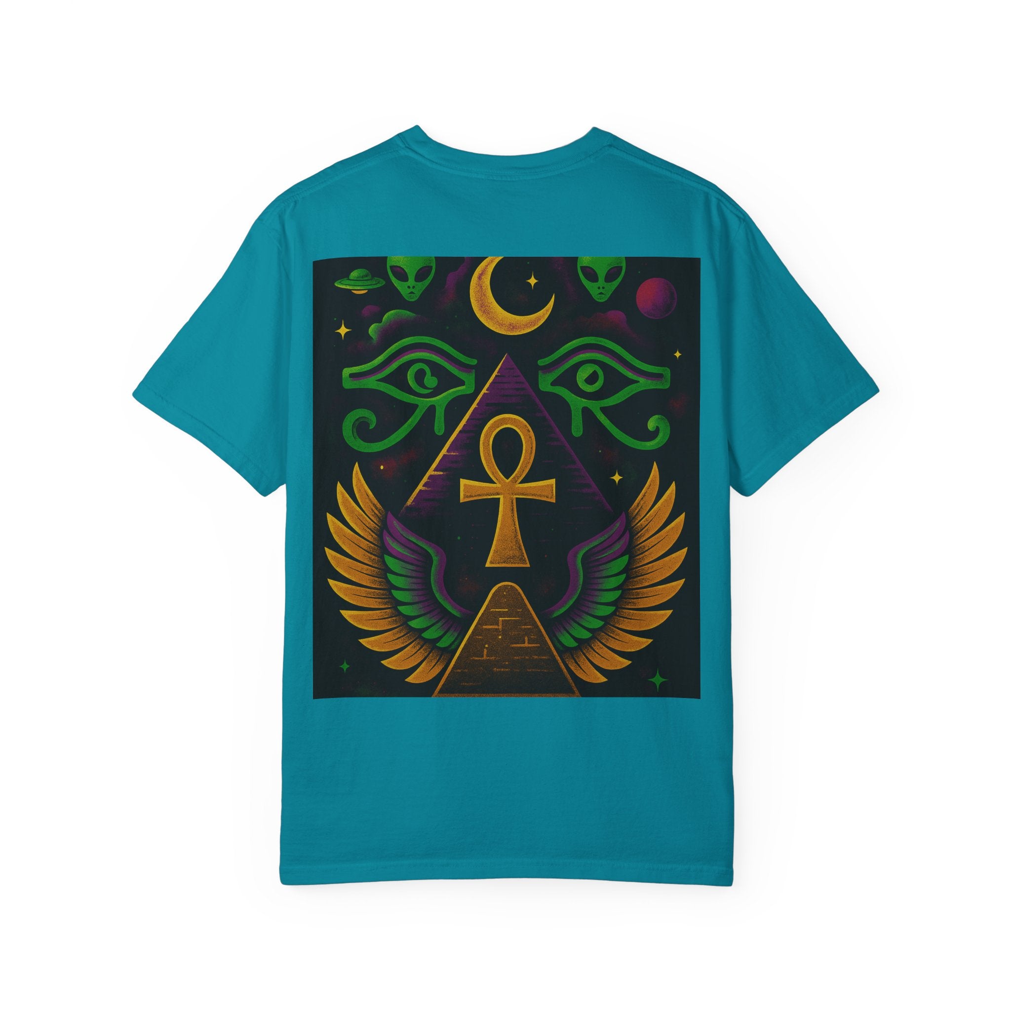 Mystical Ankh Graphic T-Shirt, Unisex Tee, Spiritual Gift, Unique Fashion, Festival Wear, Everyday Comfort