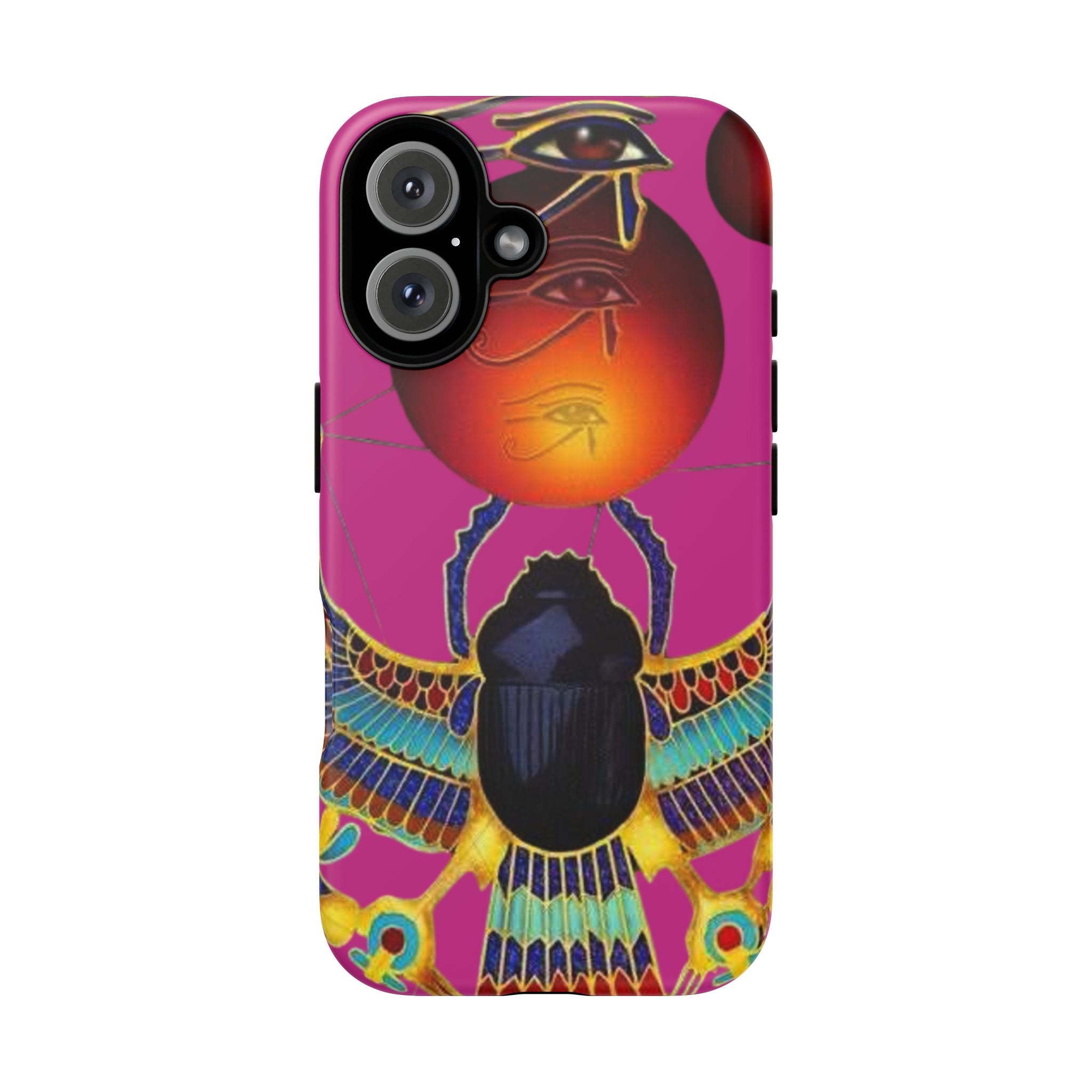 Vibrant Phone Case with Egyptian Inspired Design, Durable Phone Cover, Unique Gift for Her, Artful Accessory for Everyday Use