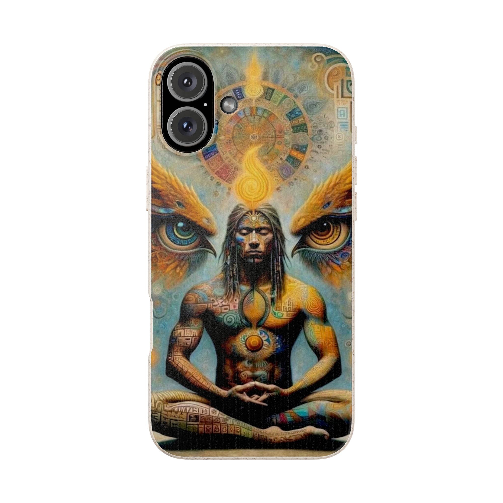Eco-Friendly Biodegradable Phone Case with Spiritual Design