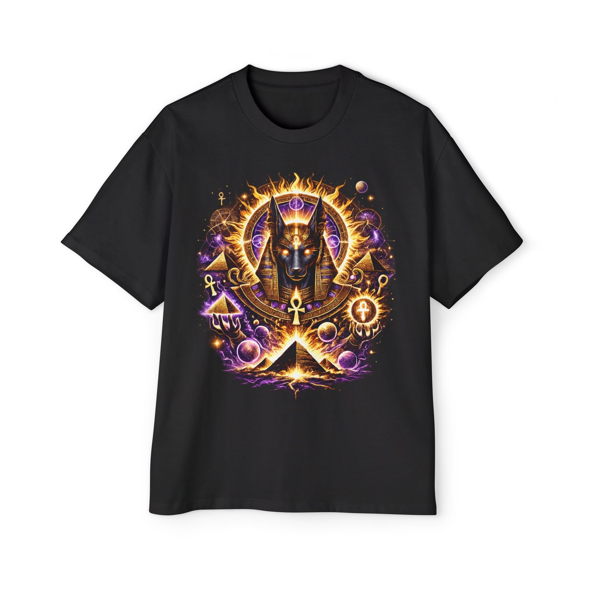 Anubis Oversized Tee — Guardian of the Gate