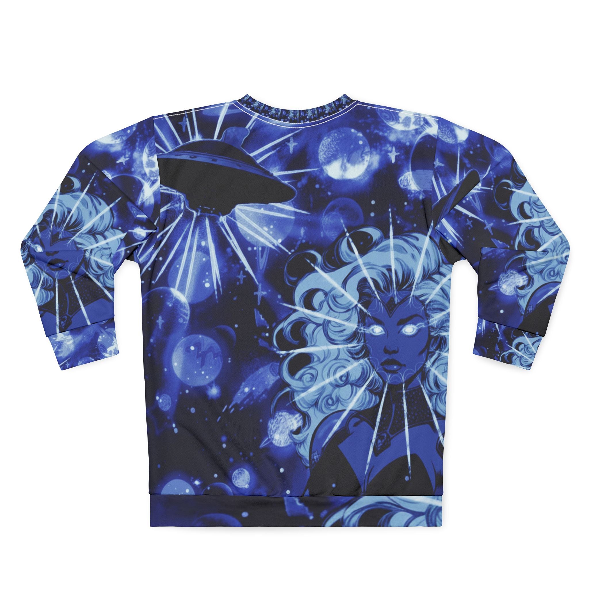 Galactic Neon Goddess Sweatshirt