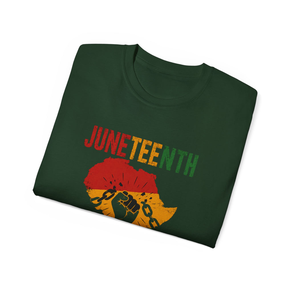Juneteenth 1865 Freedom Fist T‑Shirt — African Pride Celebration Tee