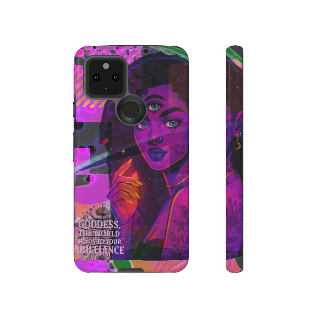 Third-Eye Goddess Phone Case — Neon Psychic Art iPhone Cover