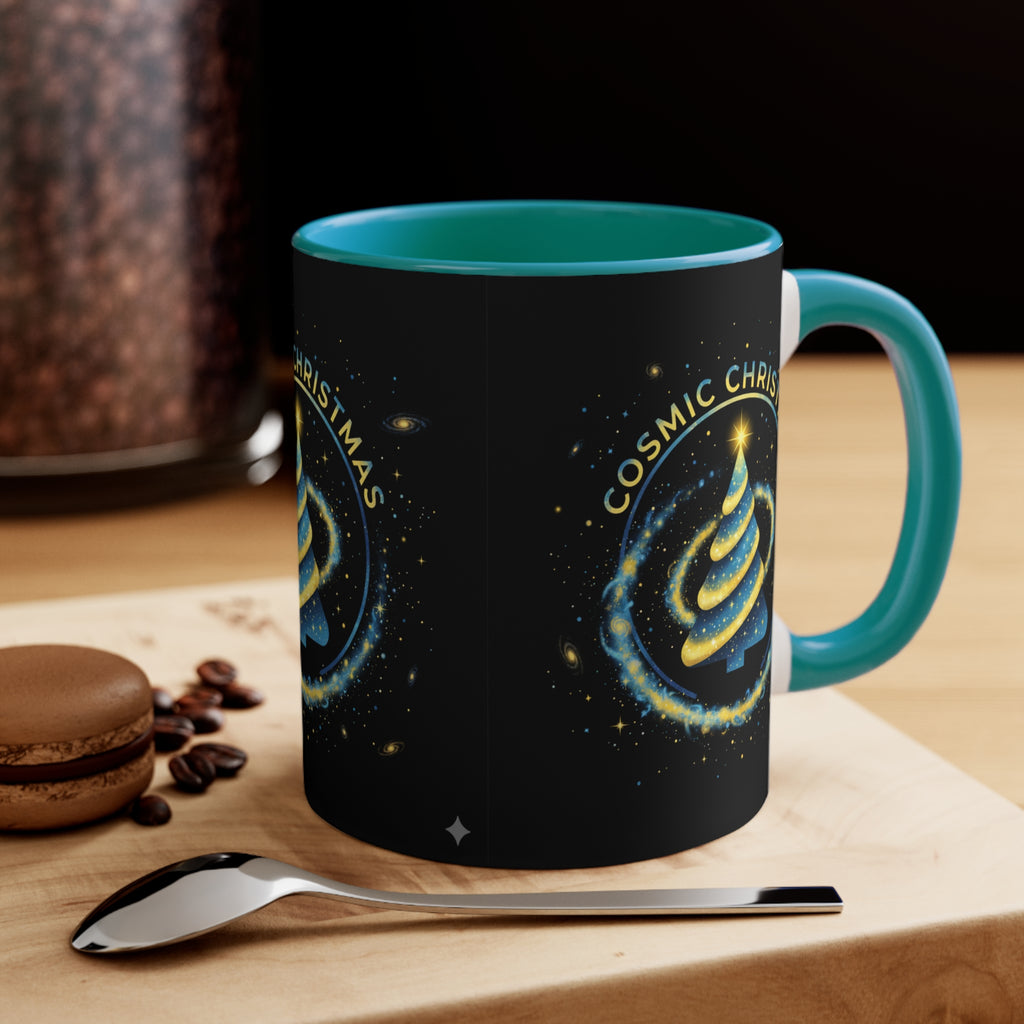 Cosmic Christmas Mug — 11oz Accent Holiday Coffee Cup❄️