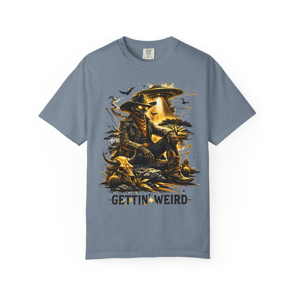 Gettin’ Weird Tee | Alien Cowboy Graphic Shirt