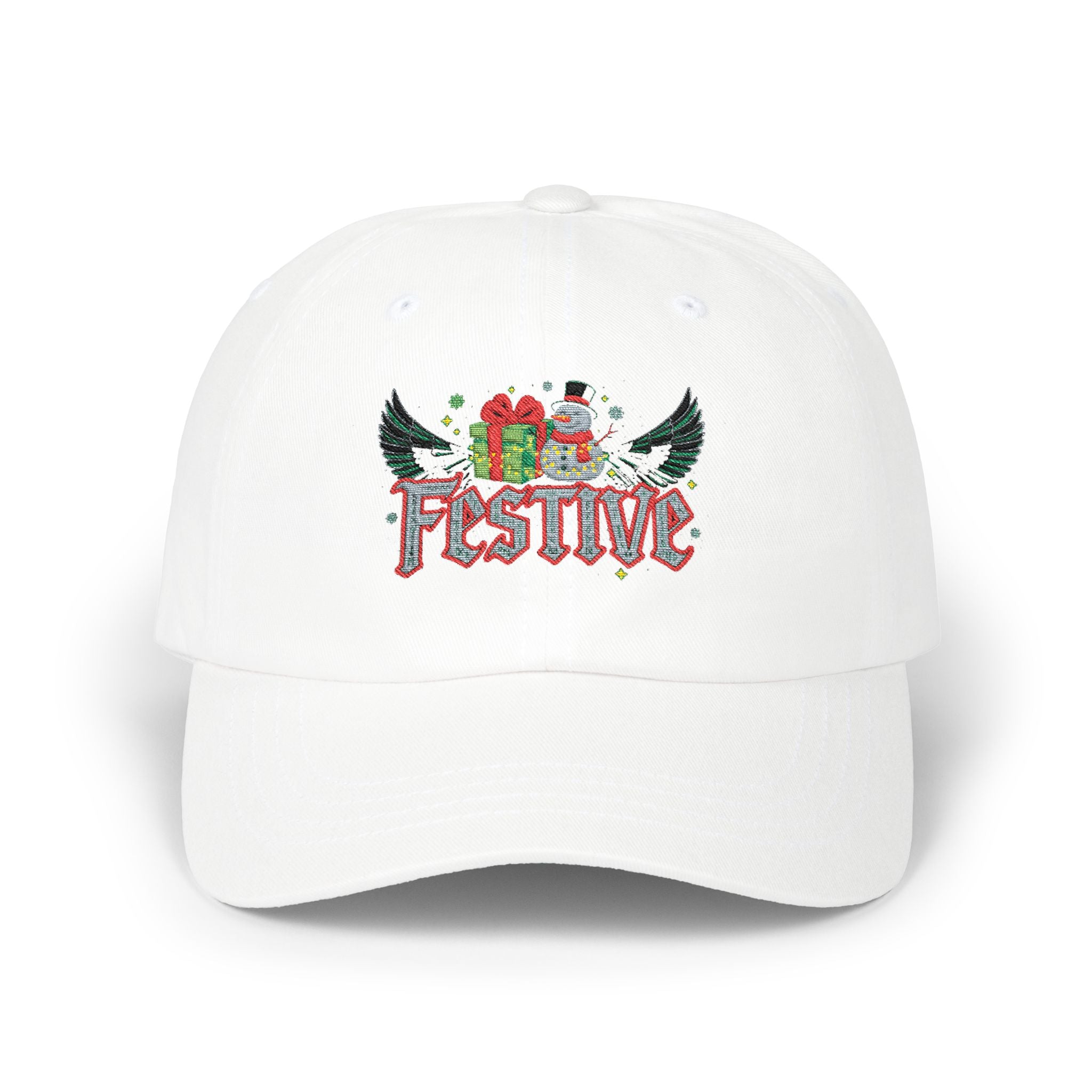 Festive Snowman & Gifts Dad Cap | Christmas Holiday Hat🎁