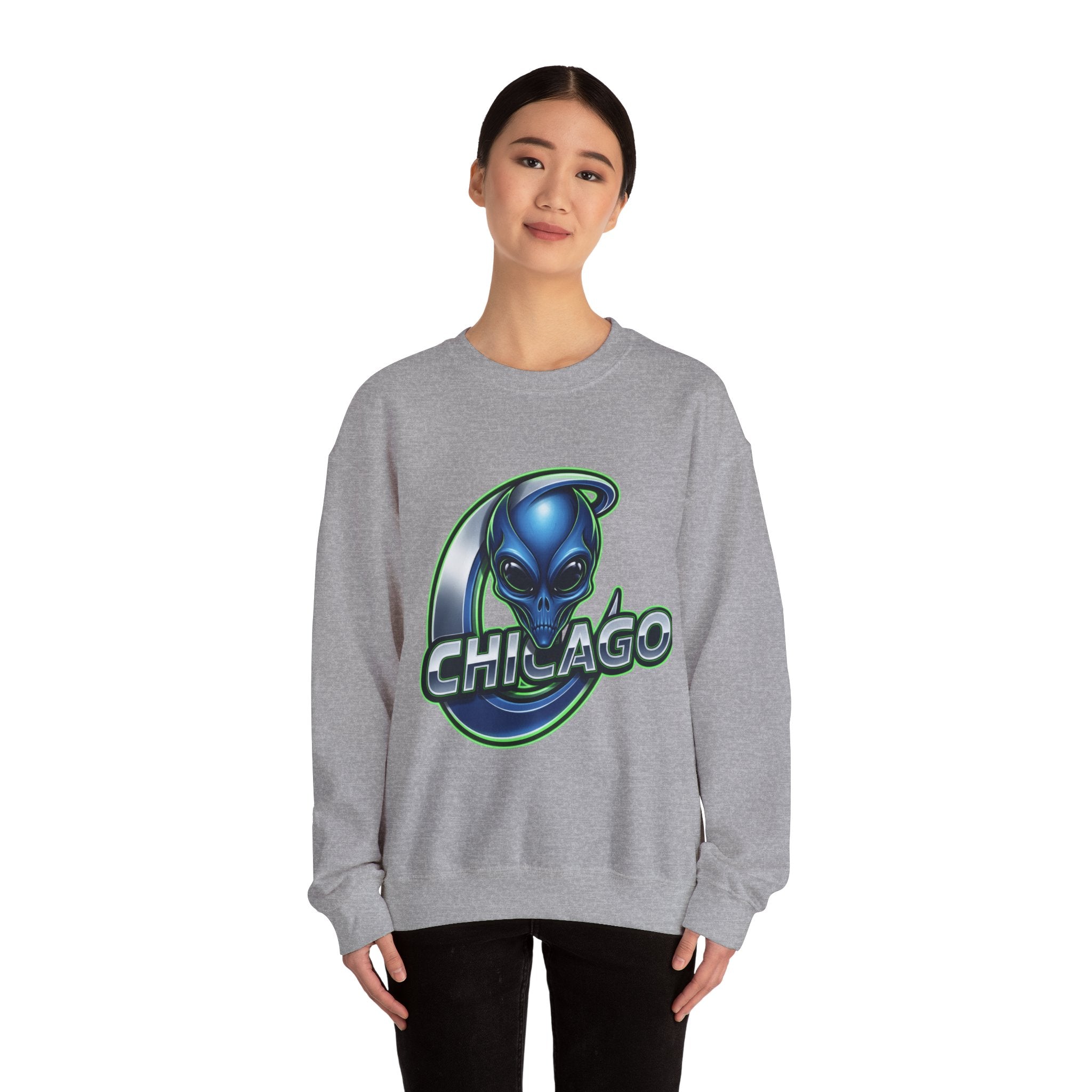Chicago Alien Sweatshirt — Alien Graphic Crewneck