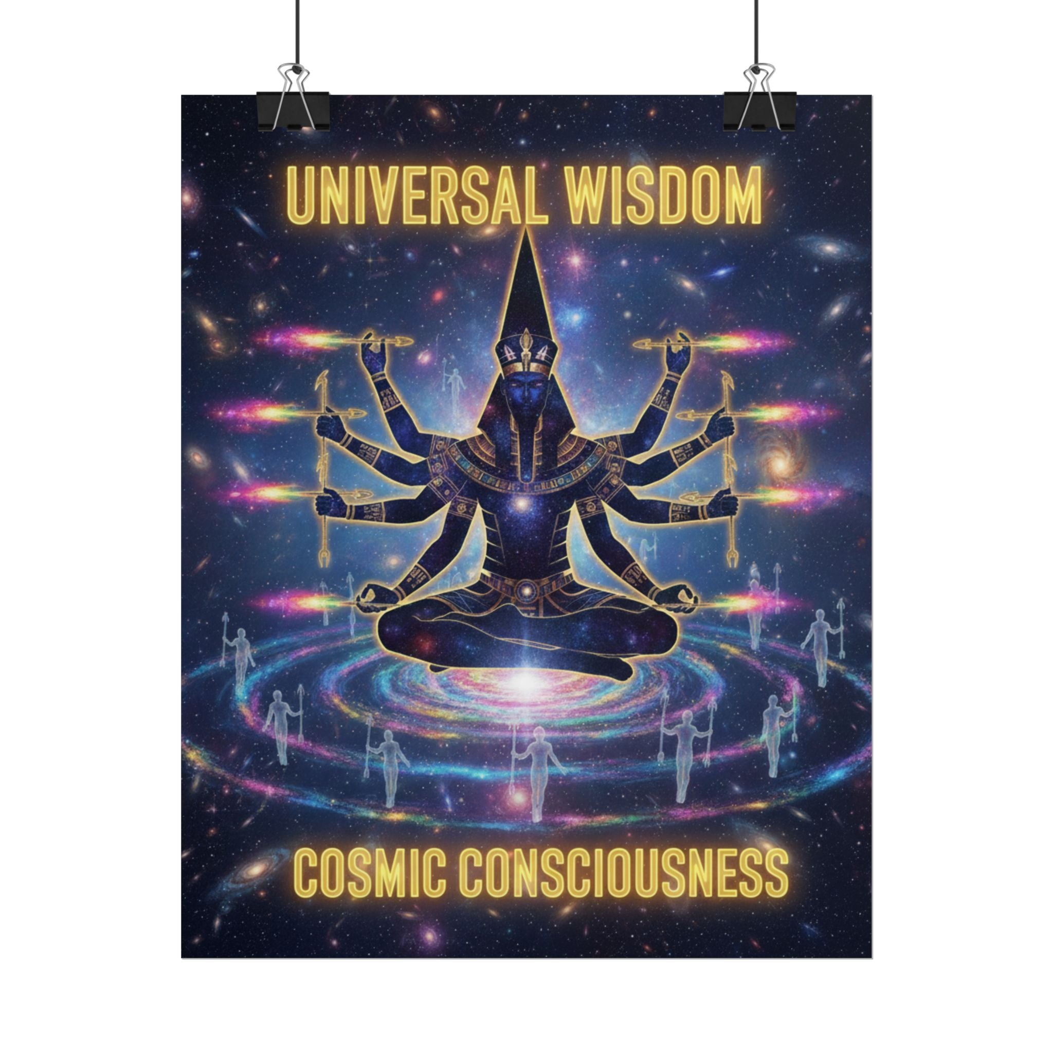 Rolled Poster — "Universal Wisdom: Cosmic Consciousness" Spiritual Wall Art