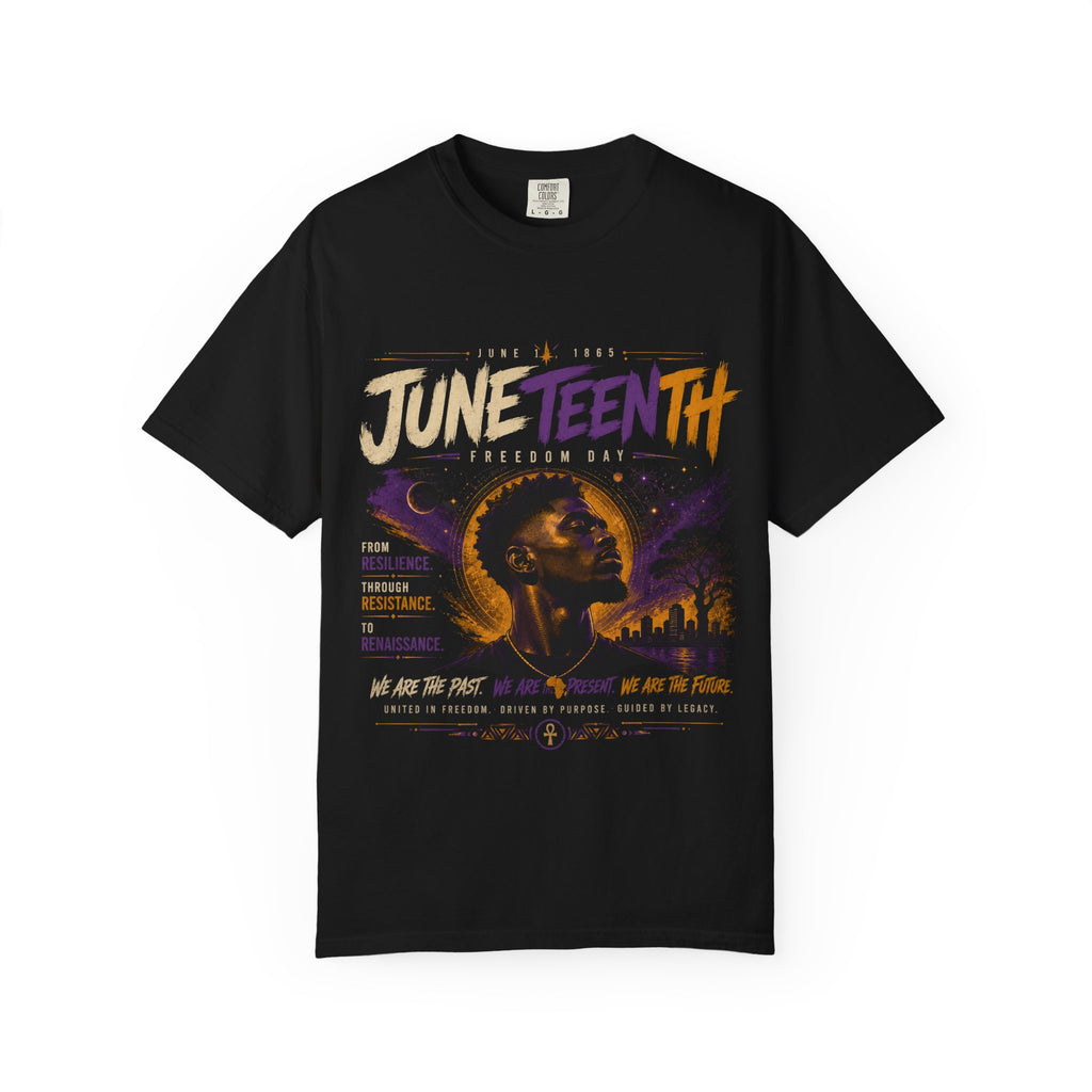 Juneteenth Celebration T-Shirt — 'Juneteenth' Graphic Tee (Resilience, Remembrance)