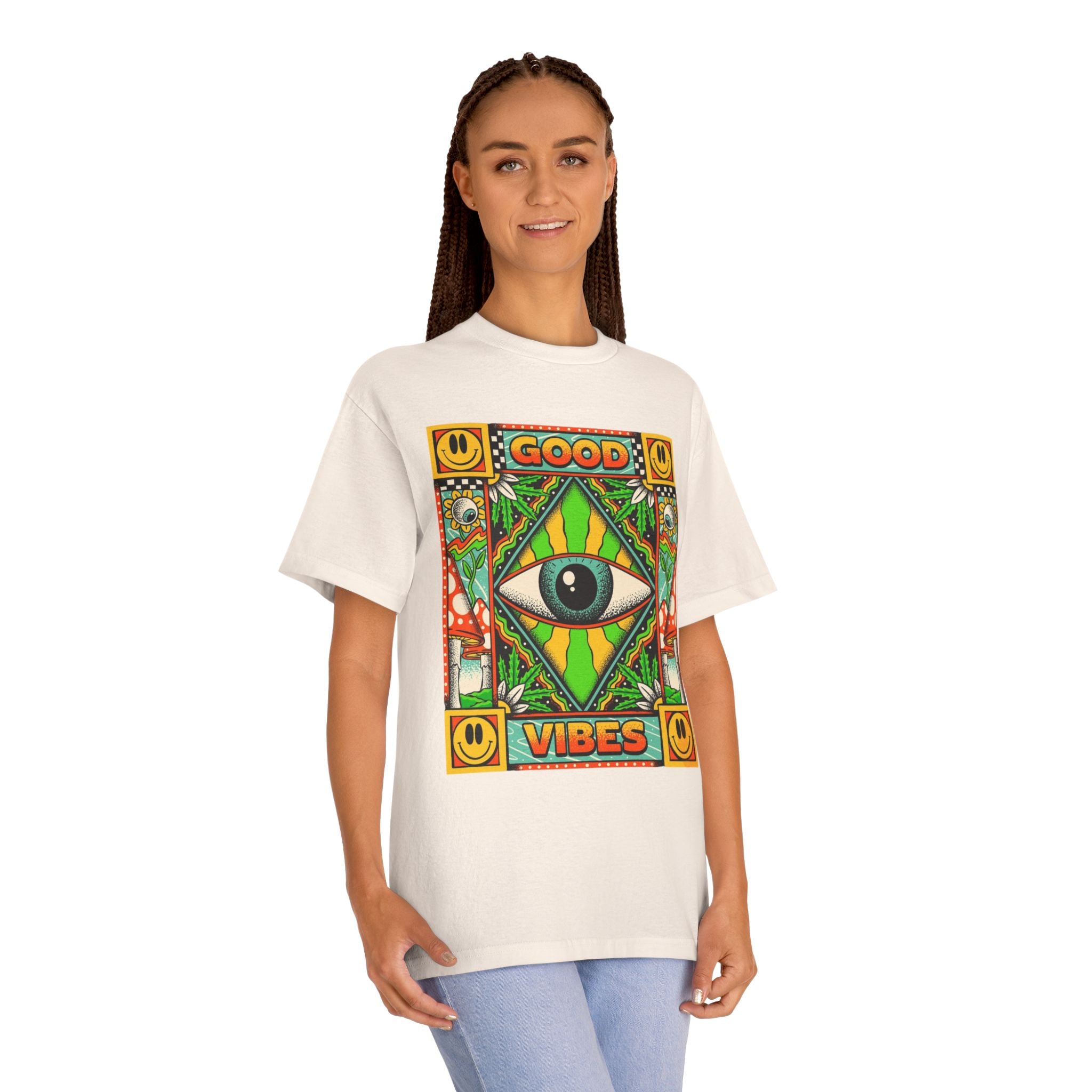 GOOD VIBES FREQUENCY TEE 👁️🌀