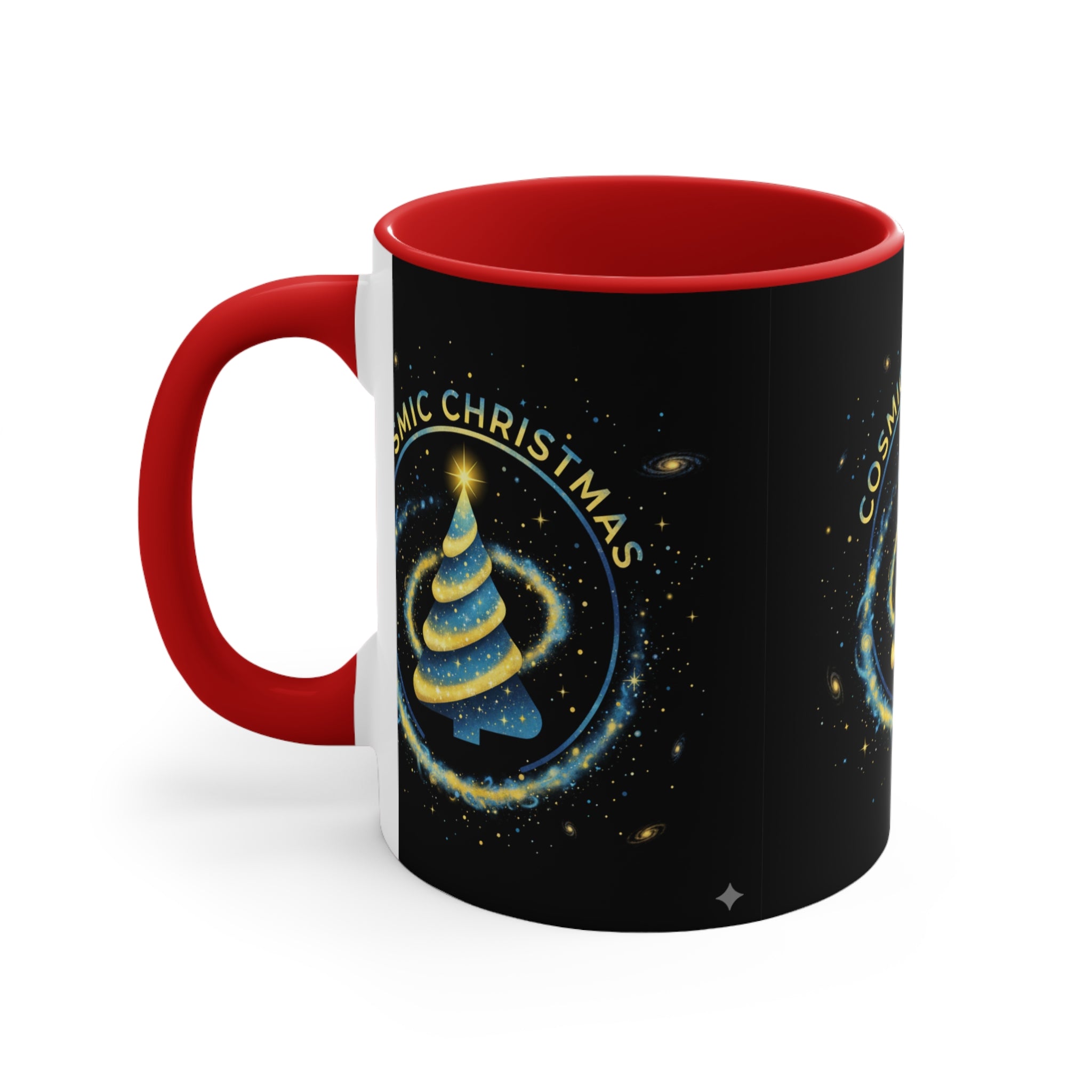 Cosmic Christmas Mug — 11oz Accent Holiday Coffee Cup❄️