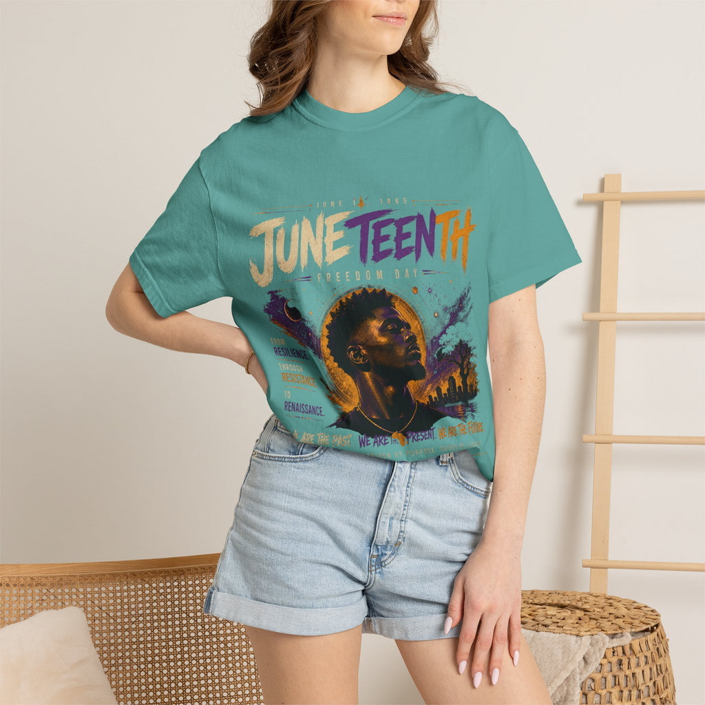 Juneteenth Celebration T-Shirt — 'Juneteenth' Graphic Tee (Resilience, Remembrance)