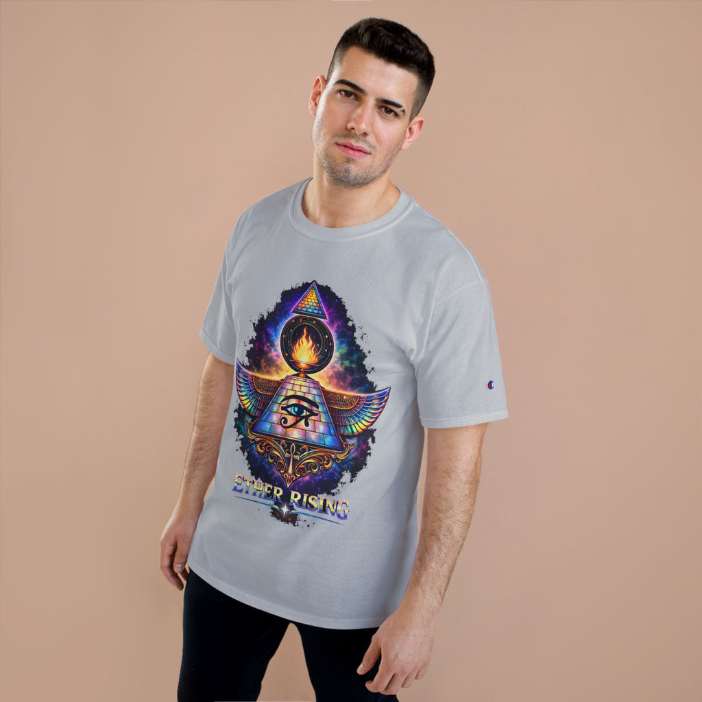 Ether Rising T-Shirt — Mystic All-Seeing Eye Graphic Tee Printify
