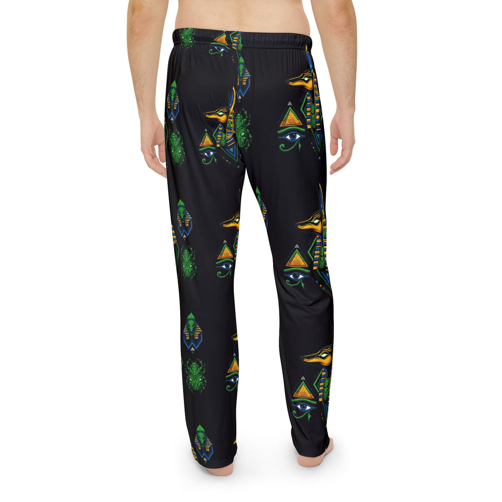 Egyptian-Themed Men's Pajama Pants, Cozy Sleepwear, Retro Lounge Pants, Unique Gift for Him, Everyday Comfort, Dreamy Nights