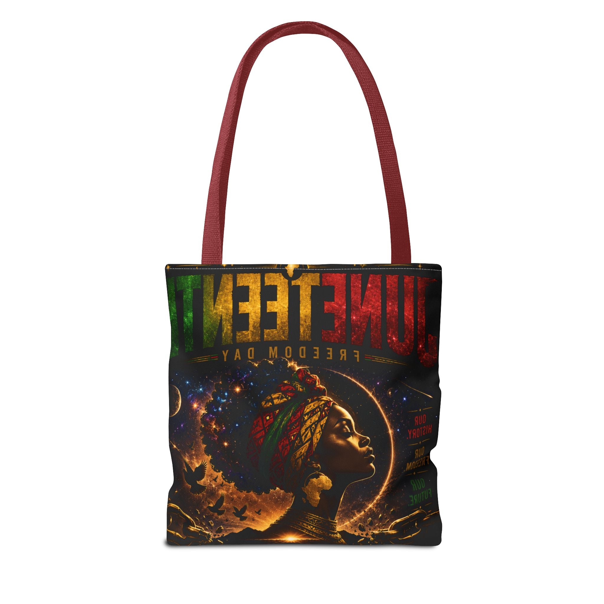 Juneteenth Freedom Day Tote Bag — Afrocentric Celebration Canvas Tote