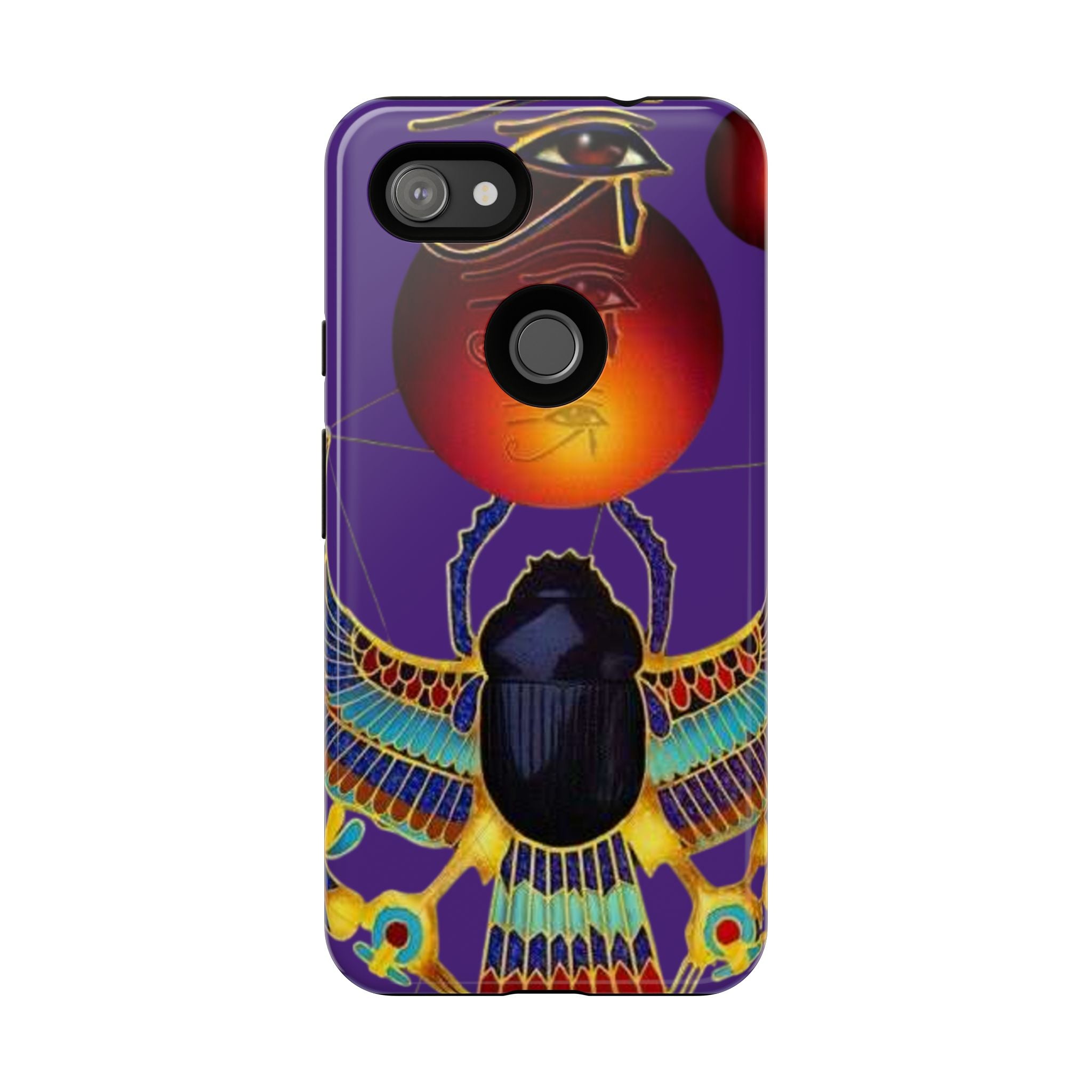 Colorful Phone Case with Egyptian-Inspired Design, Tough Cases for Gift, Phone Protection, Unique Accessories, Festival Style, Phone Cover