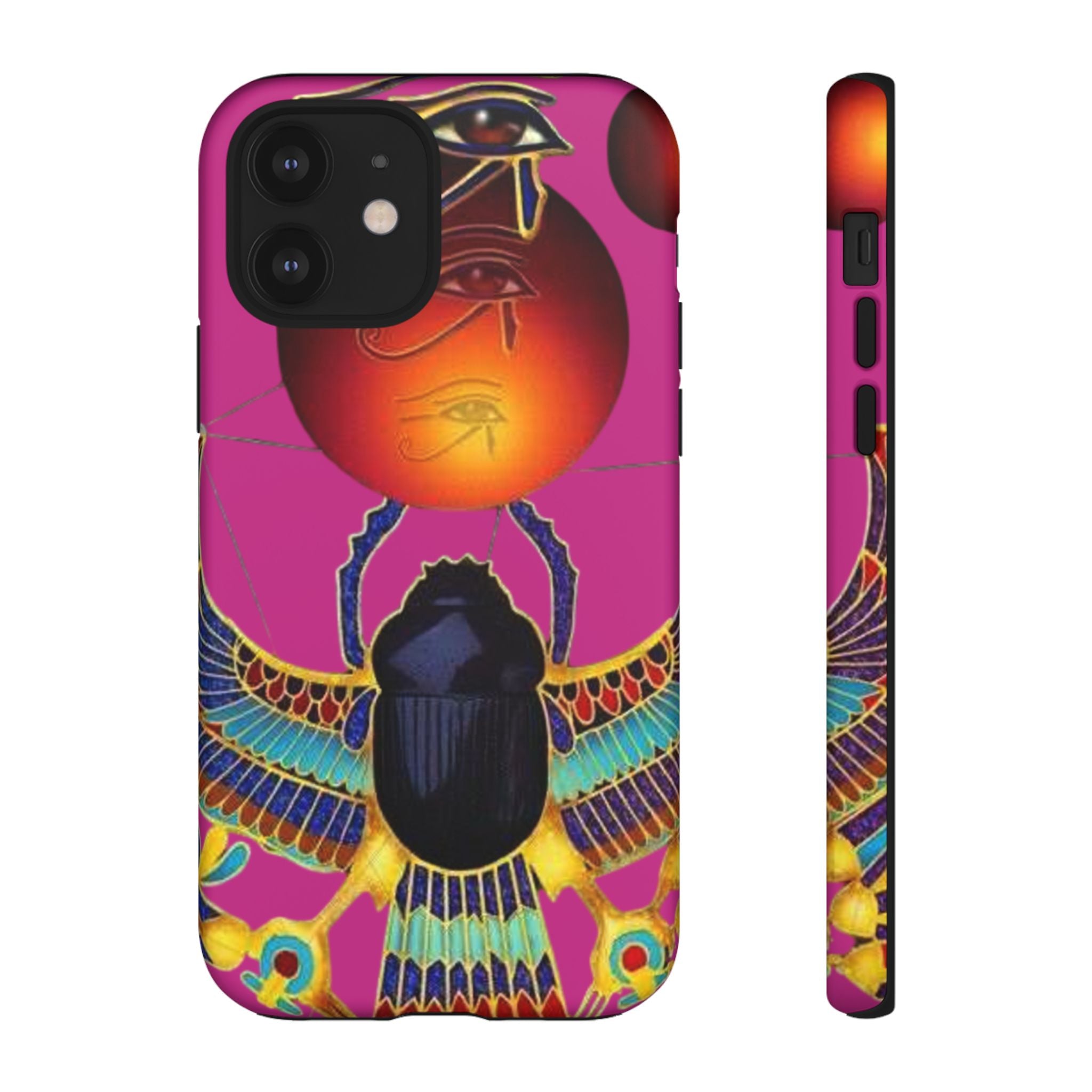 Vibrant Phone Case with Egyptian Inspired Design, Durable Phone Cover, Unique Gift for Her, Artful Accessory for Everyday Use