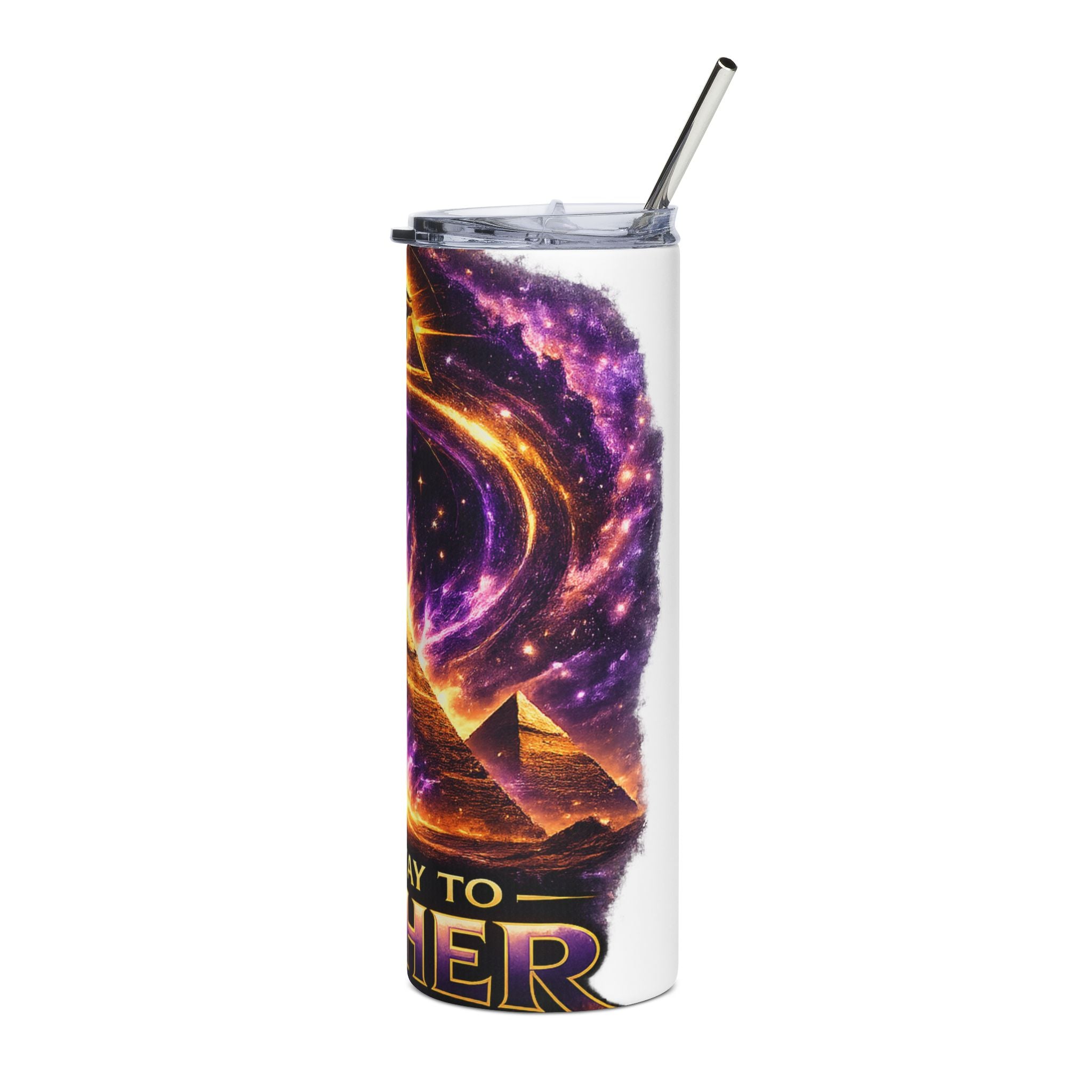 20oz Tumbler — Gateway to Ether Pyramid & Eye Cosmic Design