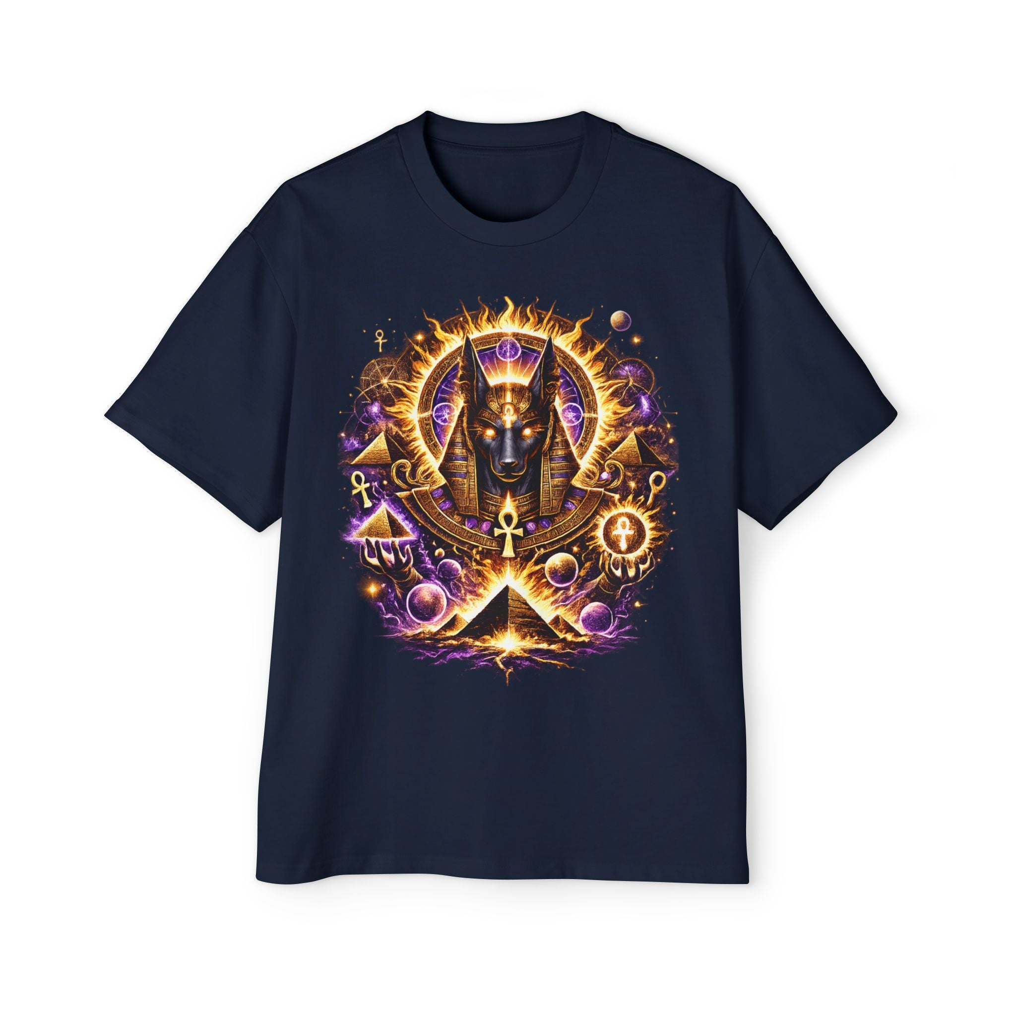 Anubis Oversized Tee — Guardian of the Gate