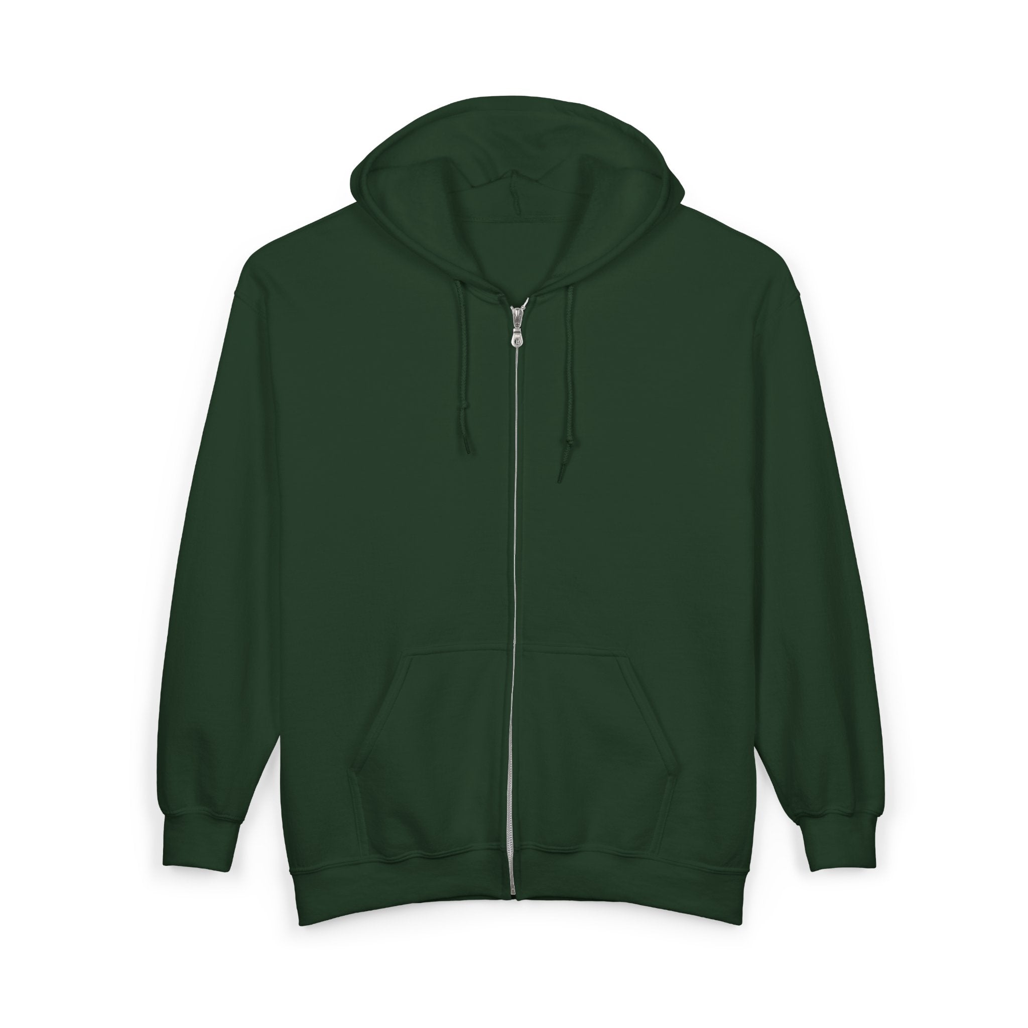 Illuminated Skull Zip Hoodie — All-Seeing Eye Graphic Back Printify