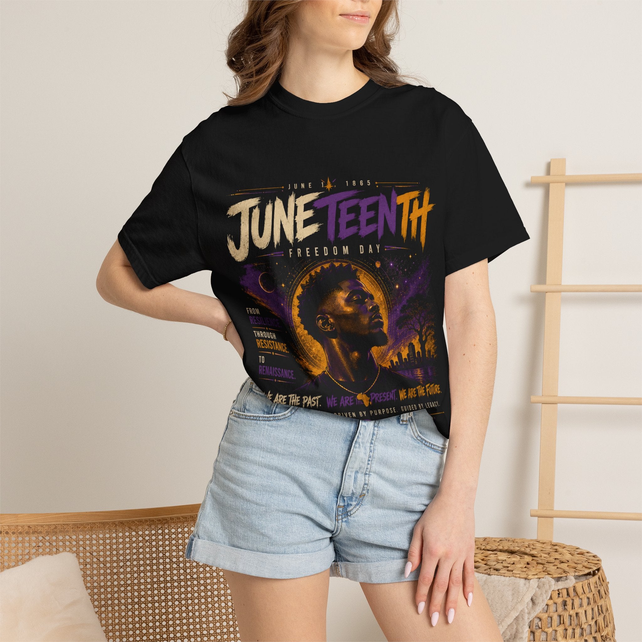 Juneteenth Celebration T-Shirt — 'Juneteenth' Graphic Tee (Resilience, Remembrance)