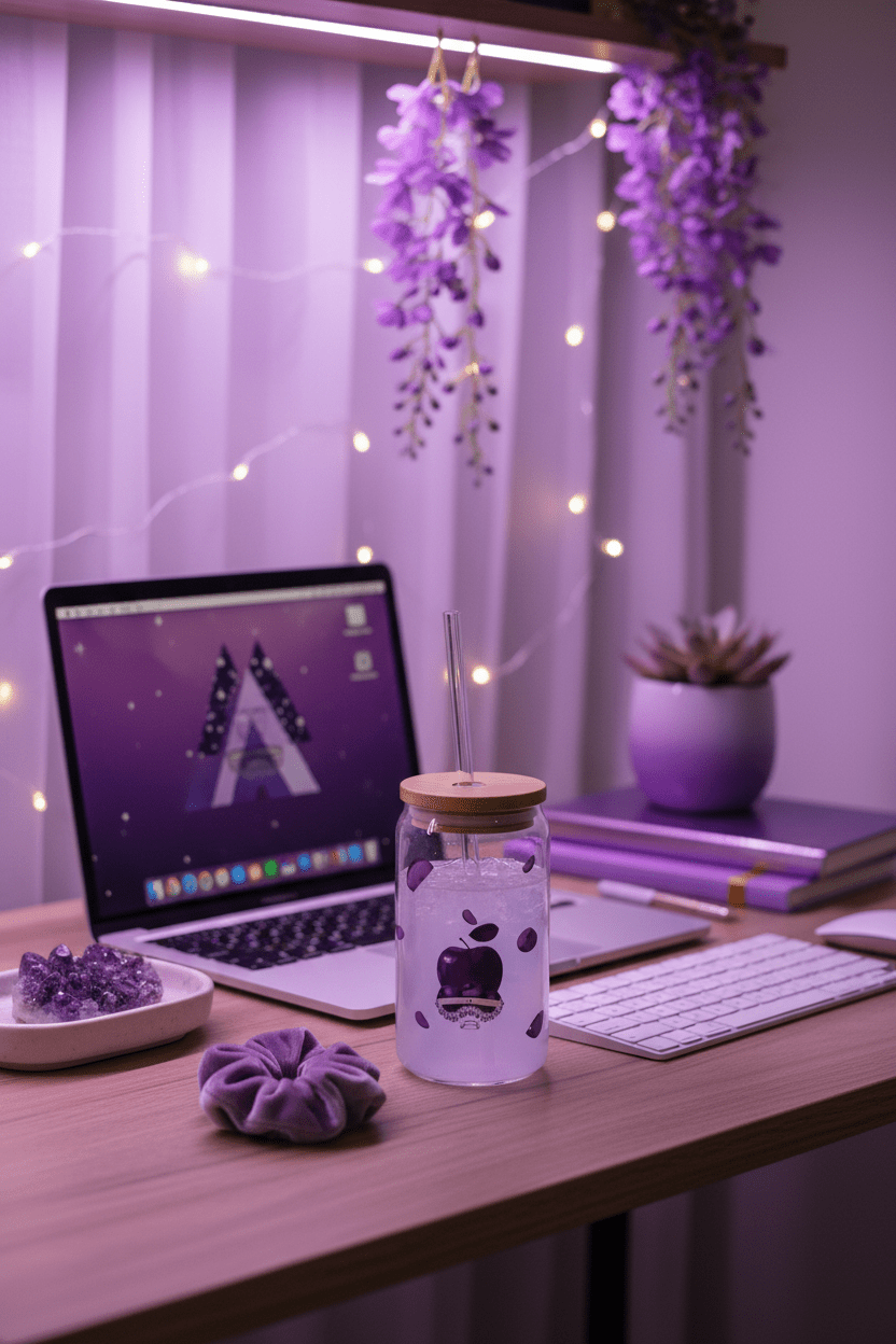 Desk Aesthetic - Glass Tumbler