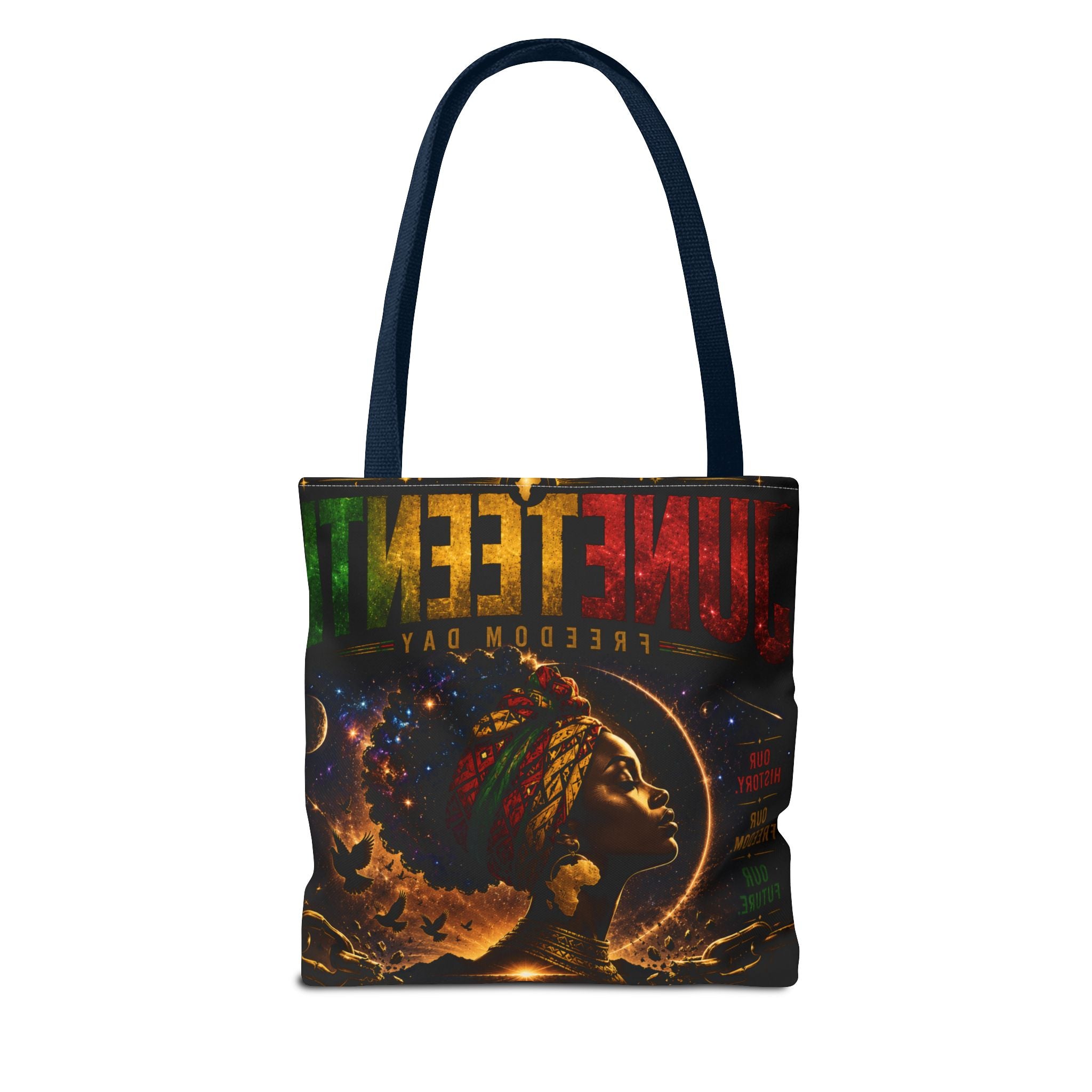 Juneteenth Freedom Day Tote Bag — Afrocentric Celebration Canvas Tote