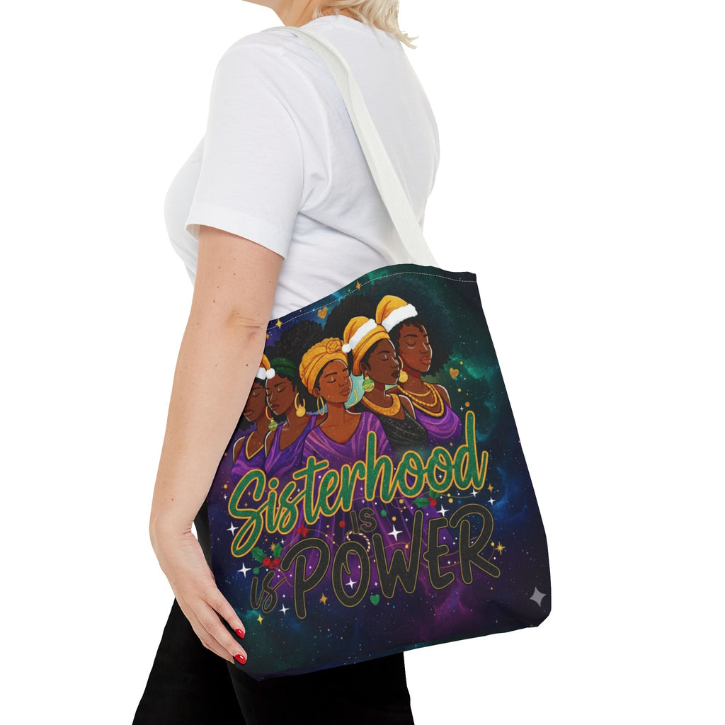 Sisterhood Power Tote Bag – Afrocentric Women Unity Canvas Tote