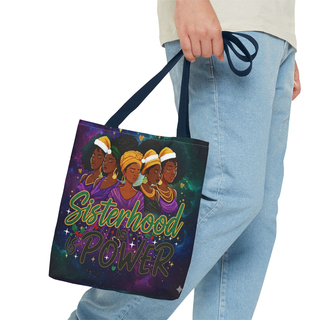 Sisterhood Power Tote Bag – Afrocentric Women Unity Canvas Tote