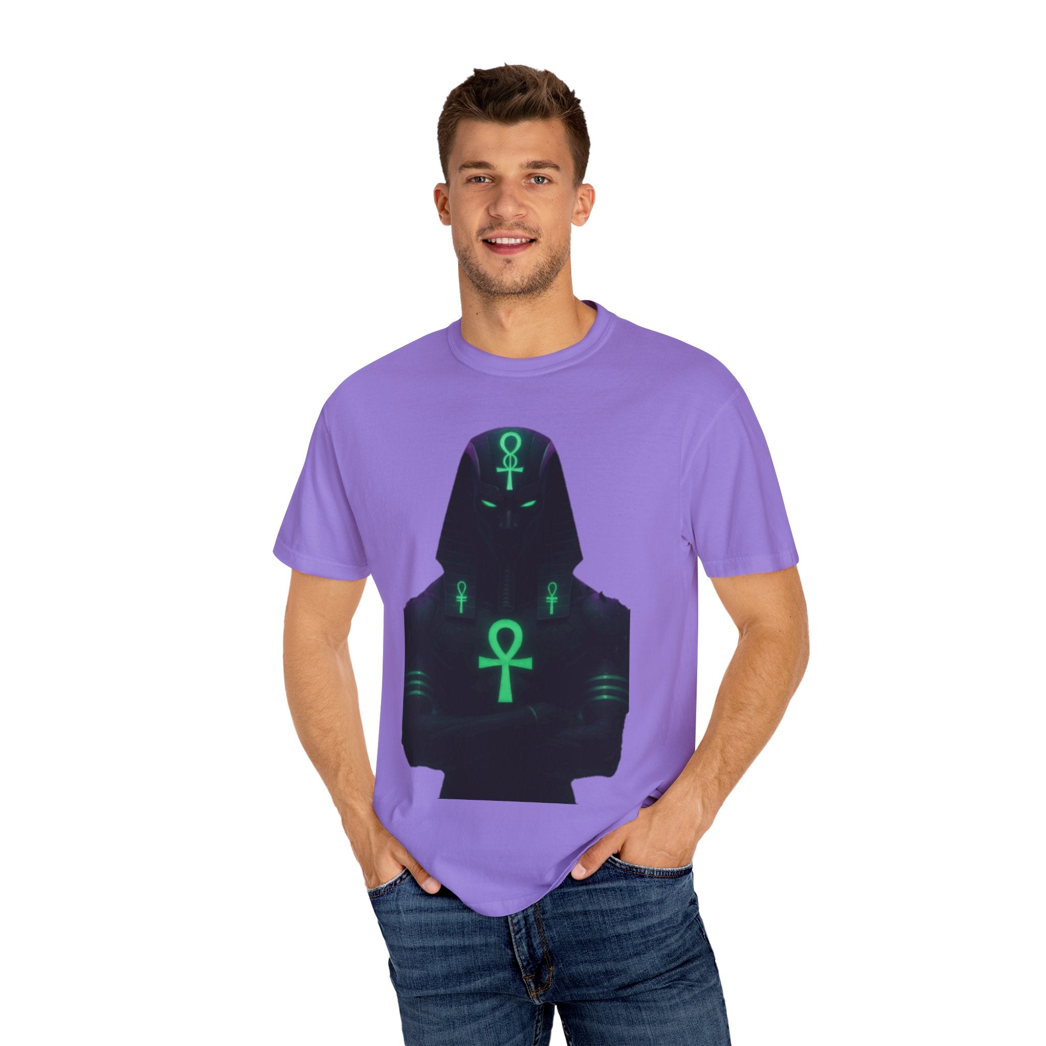 Mystical Ankh Graphic T-Shirt, Unisex Tee, Spiritual Gift, Unique Fashion, Festival Wear, Everyday Comfort