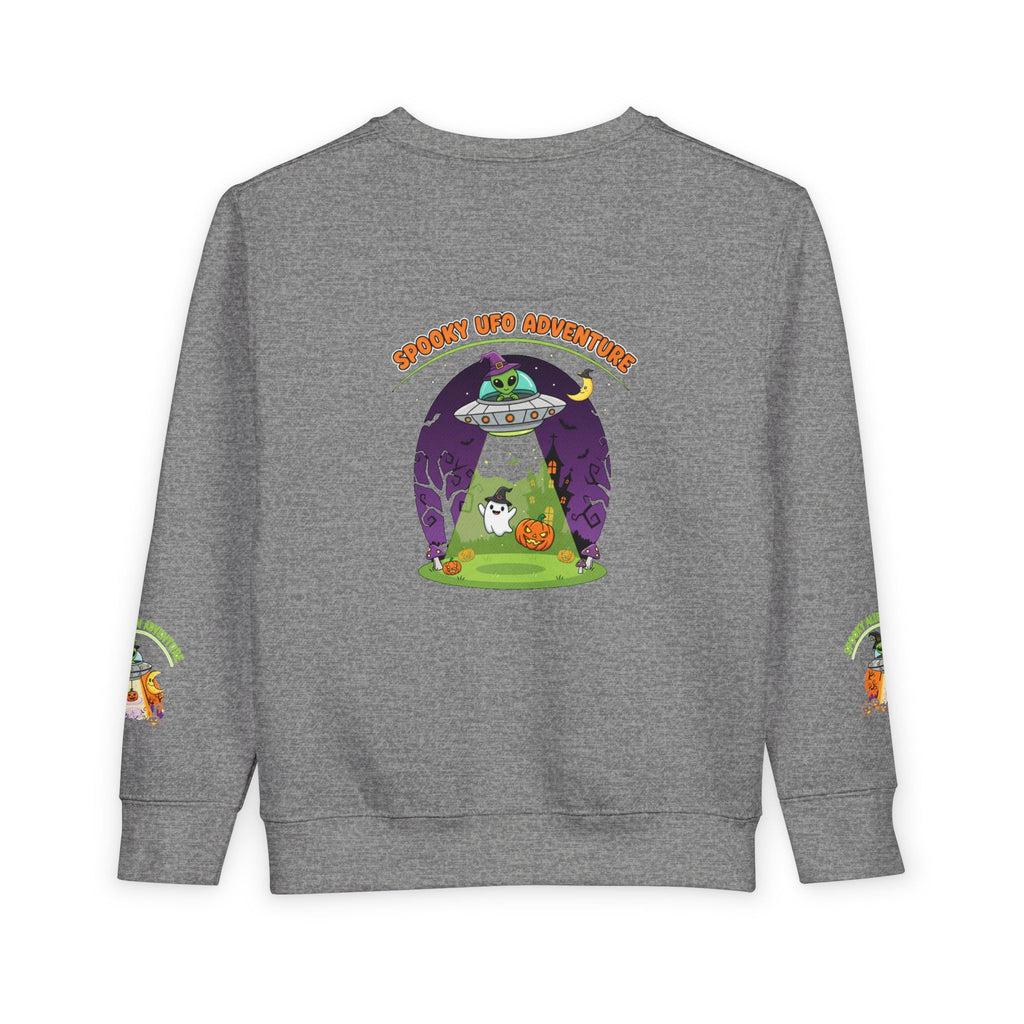 Spooky Alien Adventure Toddler Sweatshirt | Halloween Costume, Kids' Sweatshirt, Fun Apparel, Trick or Treat, Toddler Outfit