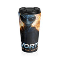 Alien Vortex Stainless Steel Travel Mug — Sci‑Fi Extraterrestrial Design