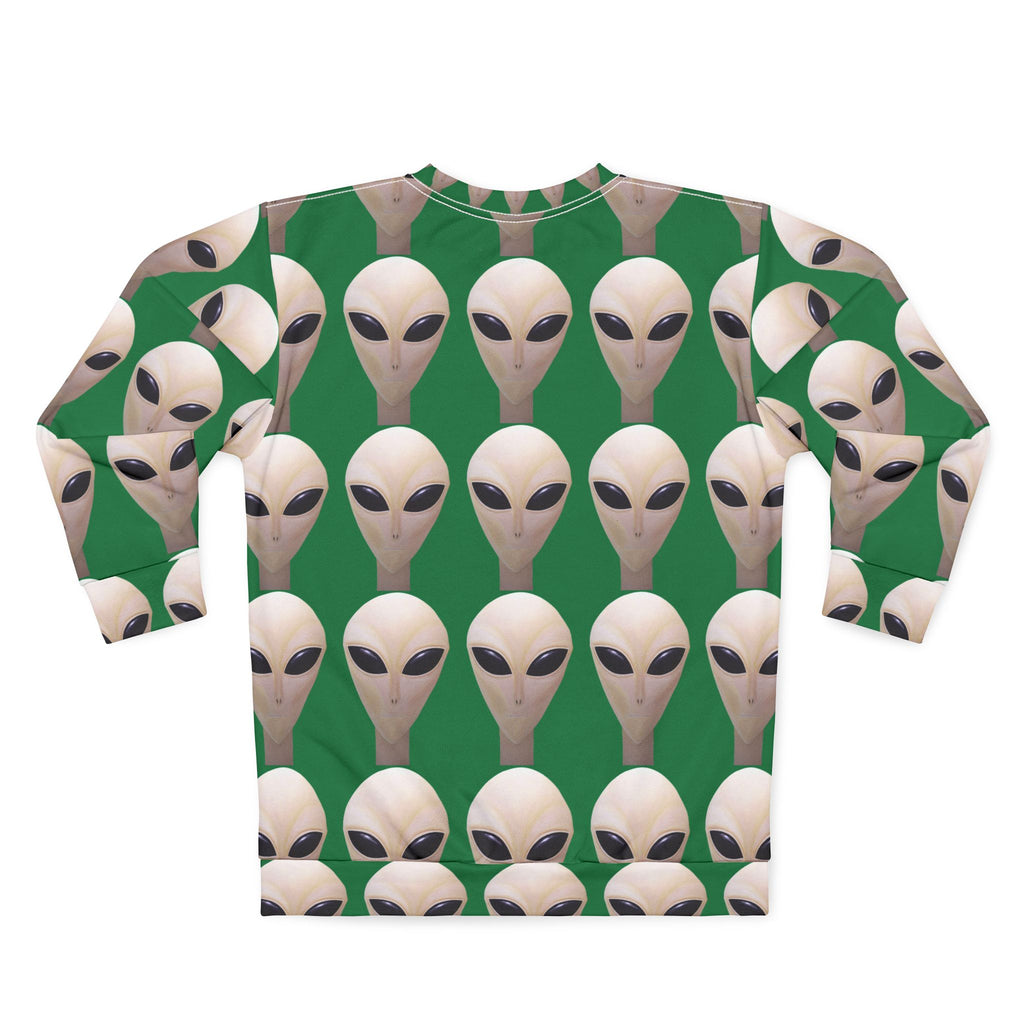 Alien Face Sweatshirt — Retro  Graphic Crewneck