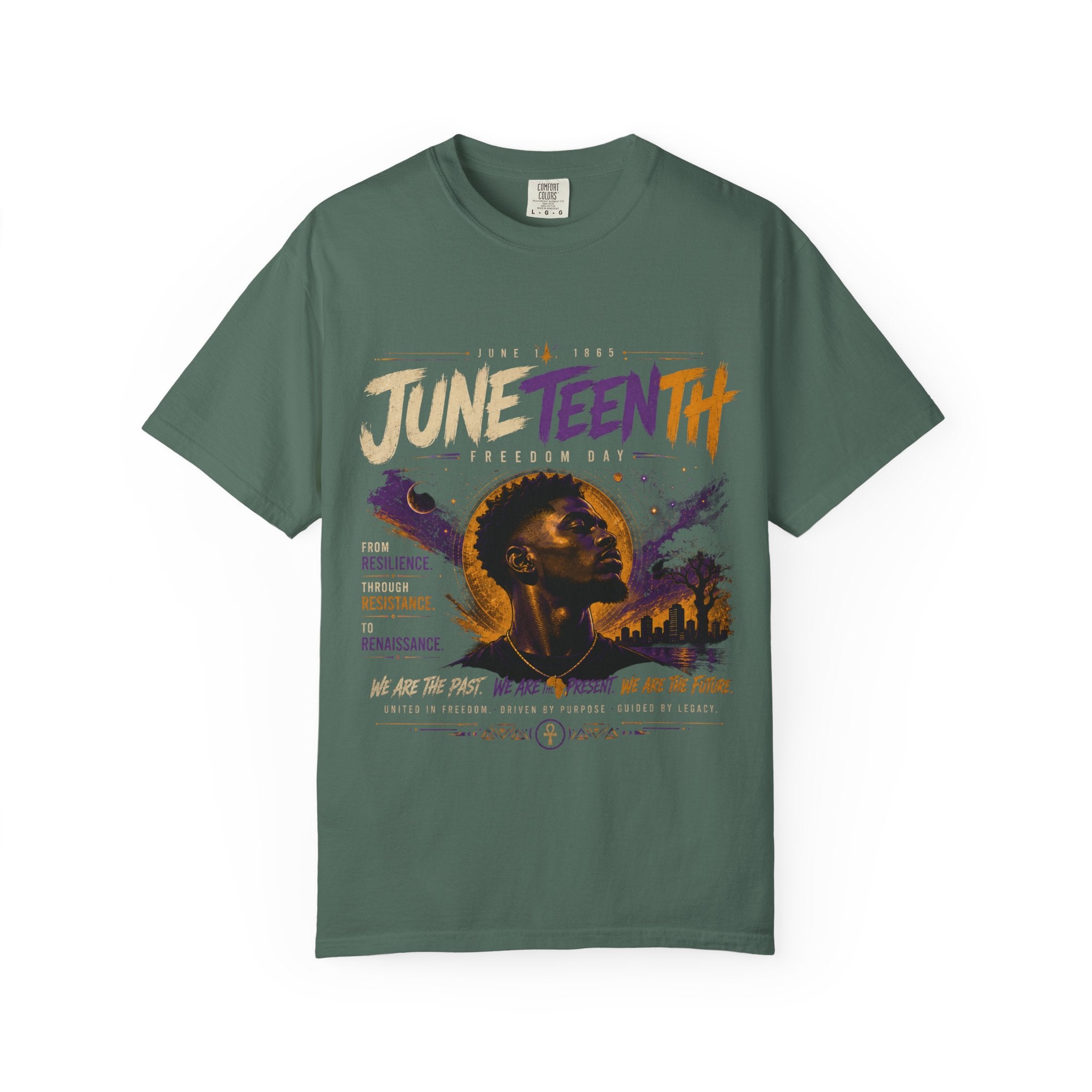 Juneteenth Freedom Day Tee – Resilience • Remembrance • Rising