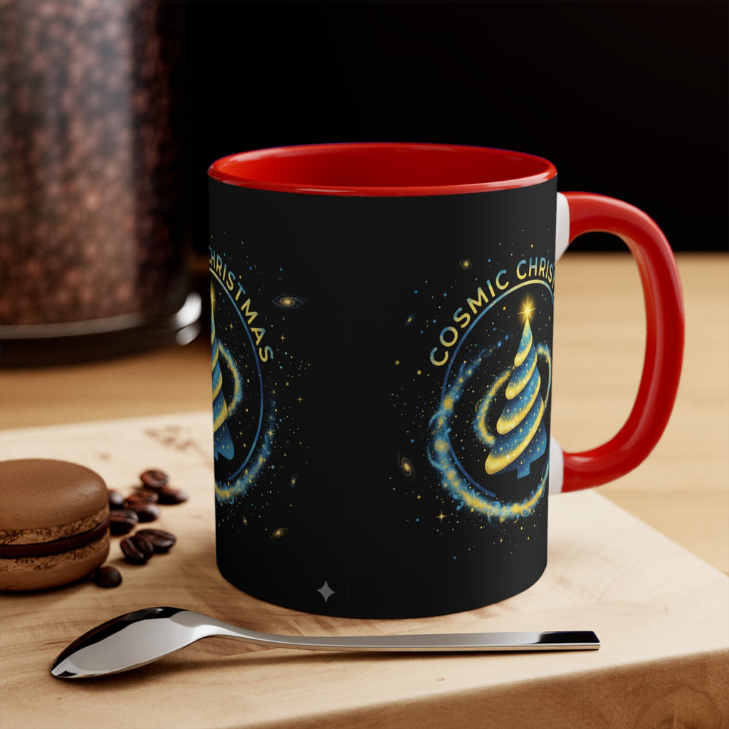 Cosmic Christmas Mug — 11oz Accent Holiday Coffee Cup❄️