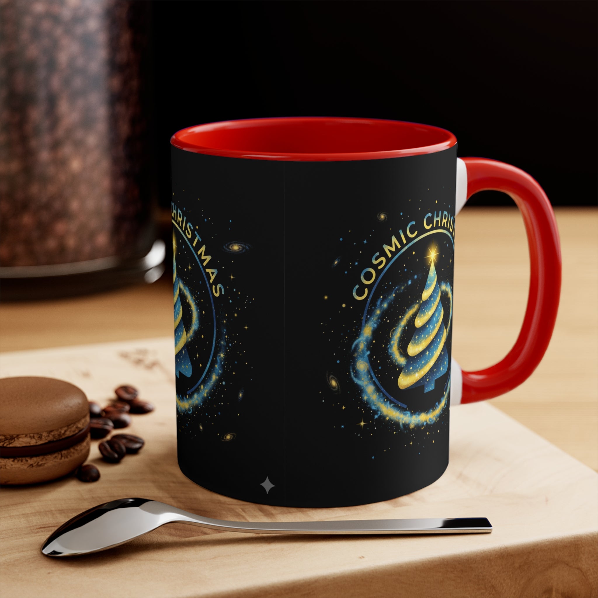 Cosmic Christmas Mug — 11oz Accent Holiday Coffee Cup❄️